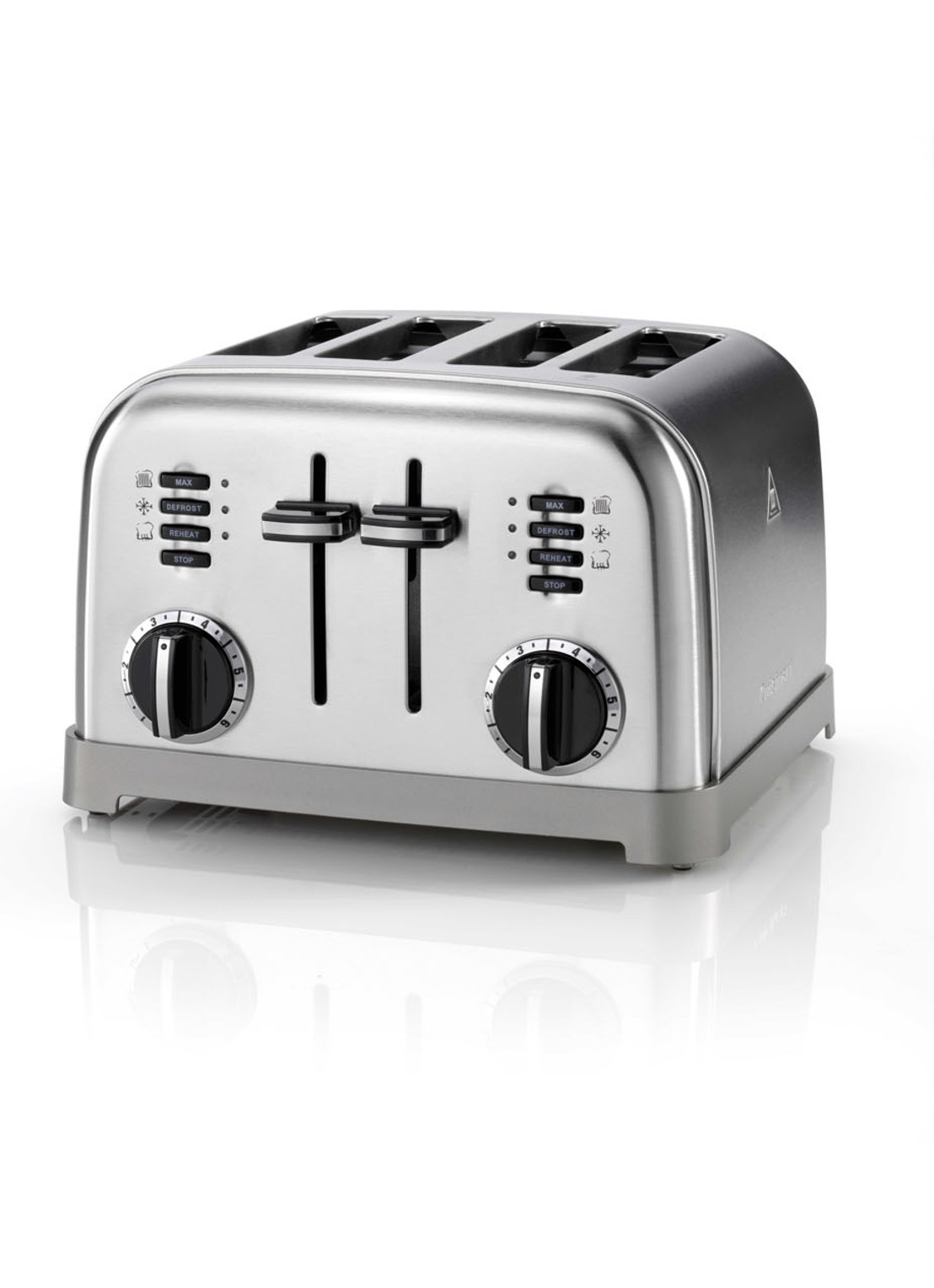 Cuisinart Broodrooster 4-slots - voorkant zilver