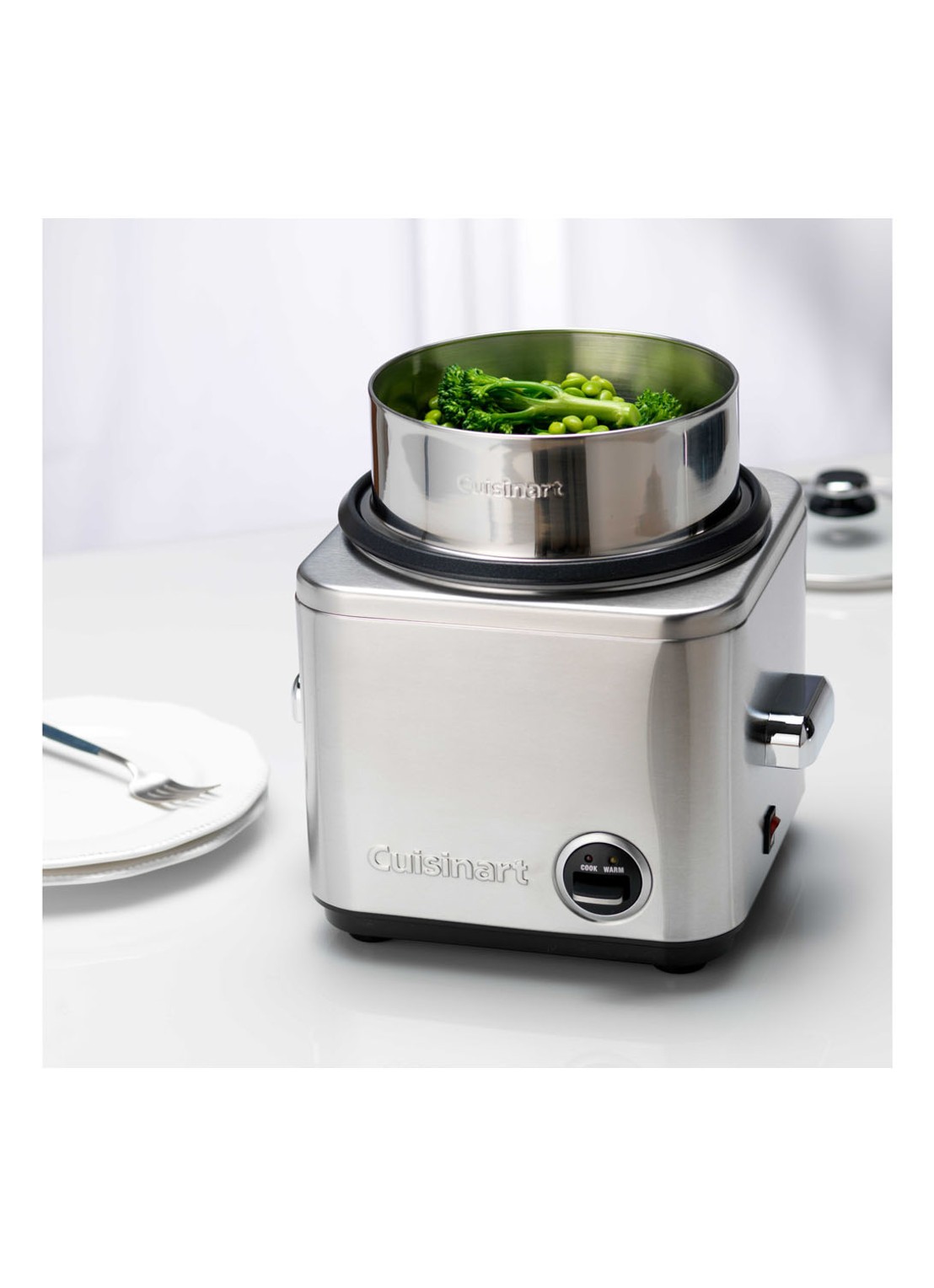 Cuisinart Rijst- en granenkoker 0,8 liter CRC400E - detail zilver