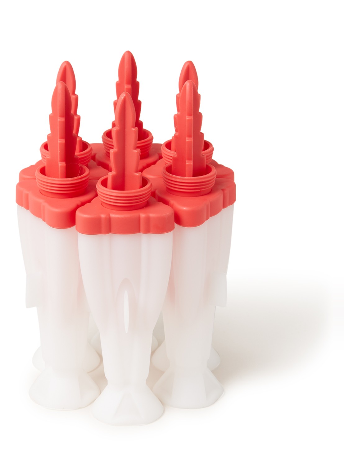 Cuisipro Snap-Fit Pop ijsvorm set van 6 - voorkant steenrood