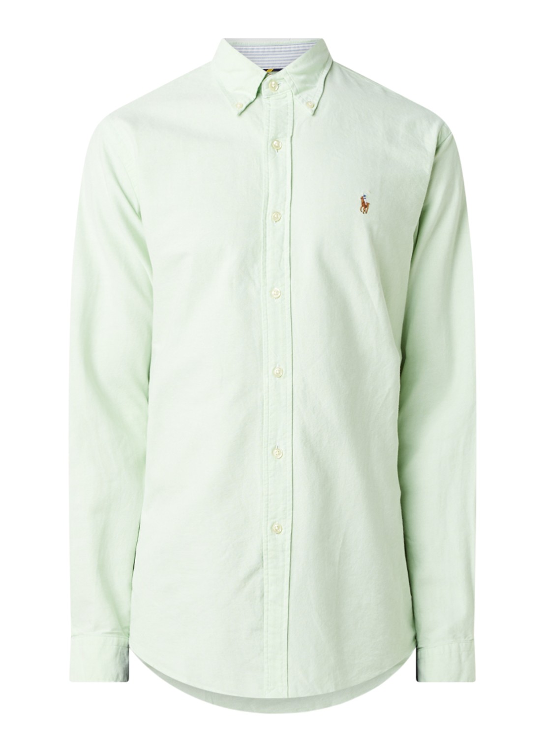Custom fit button down-overhemd - voorkant 2 green