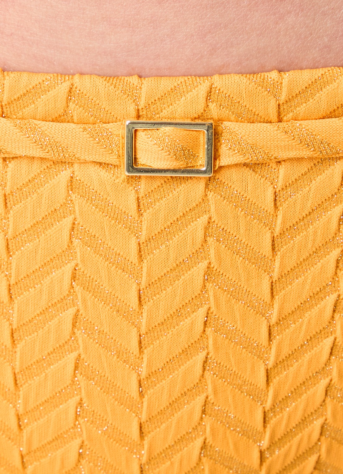 Cyell Bikinislip met gespdetail - detail 5 geel