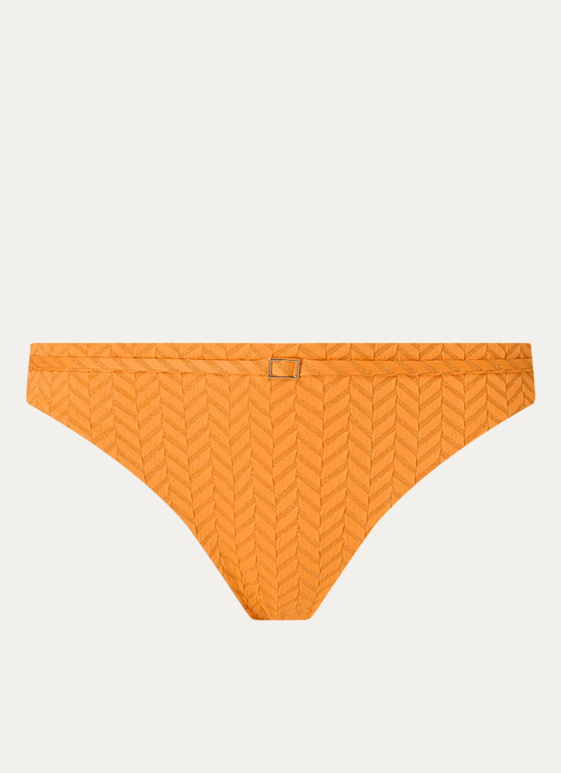 Cyell Bikinislip met gespdetail - voorkant geel
