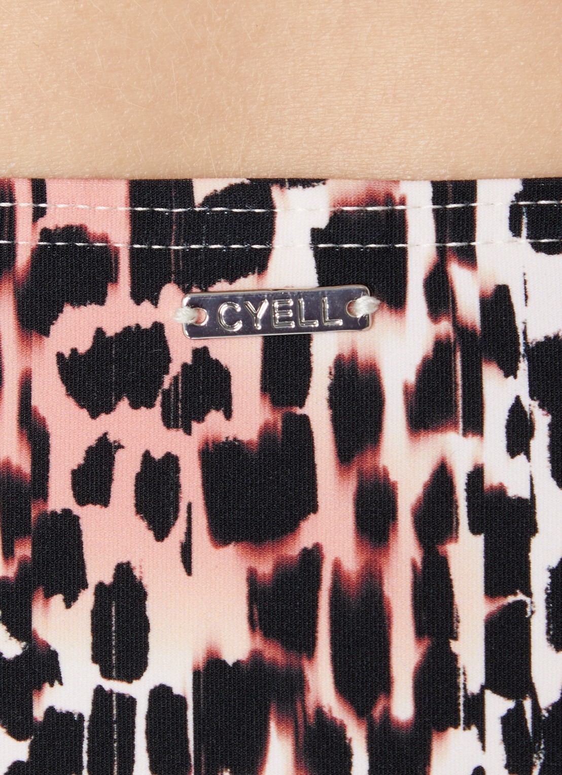 Cyell Bikinislip met panterprint - detail 2 zwart