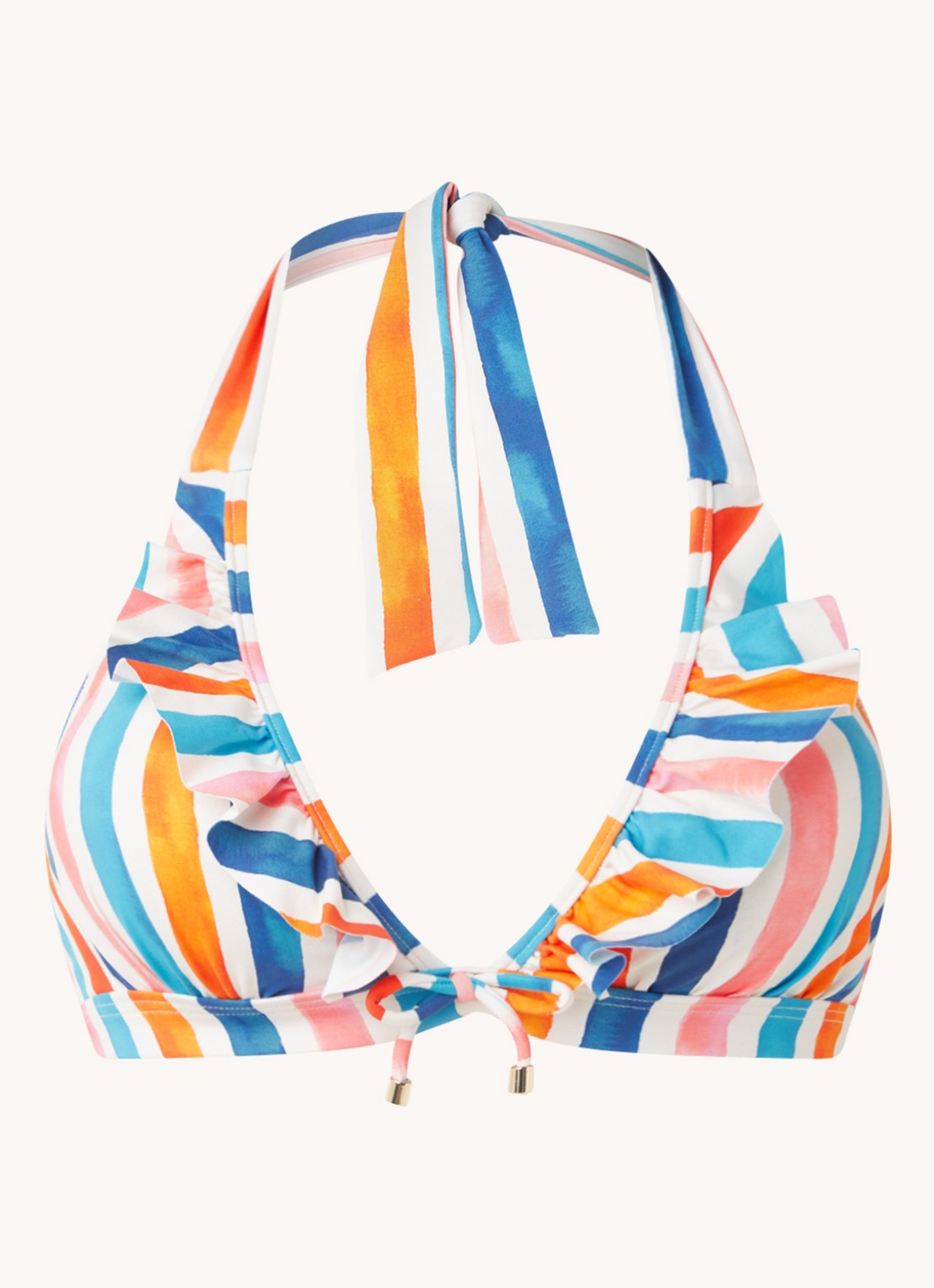 Cyell Felicidade voorgevormde triangel bikinitop - voorkant 3 wit