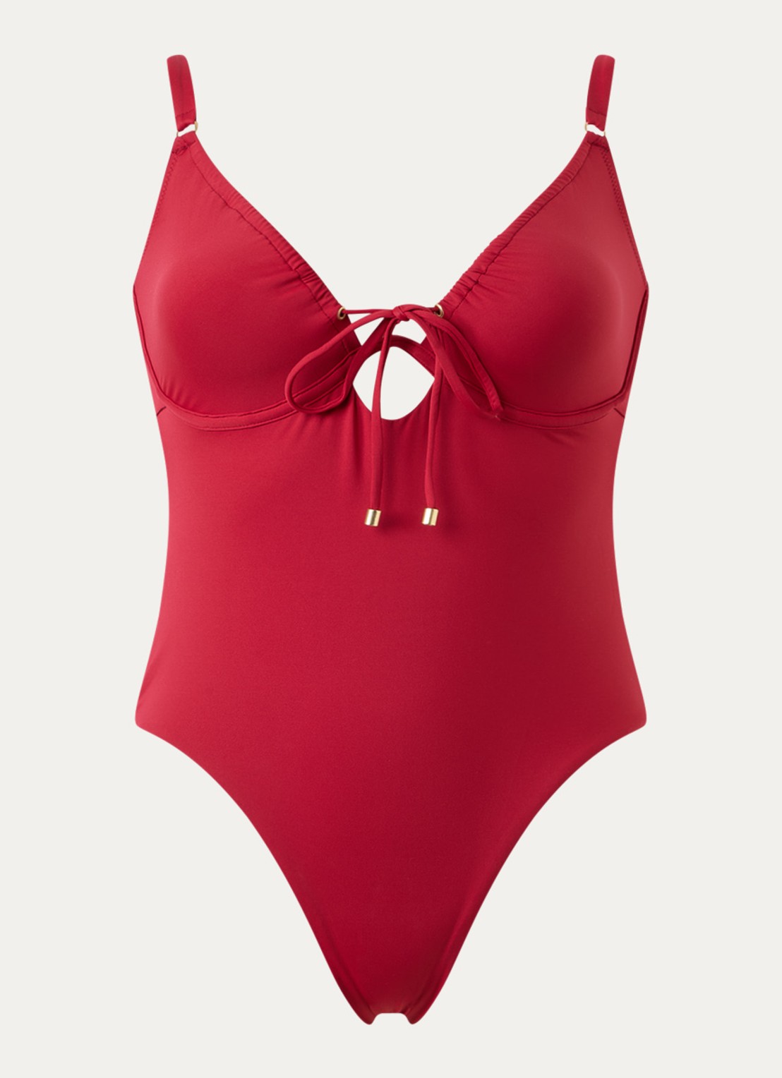 Cyell Femme Rouge badpak met beugel - voorkant 4 rood