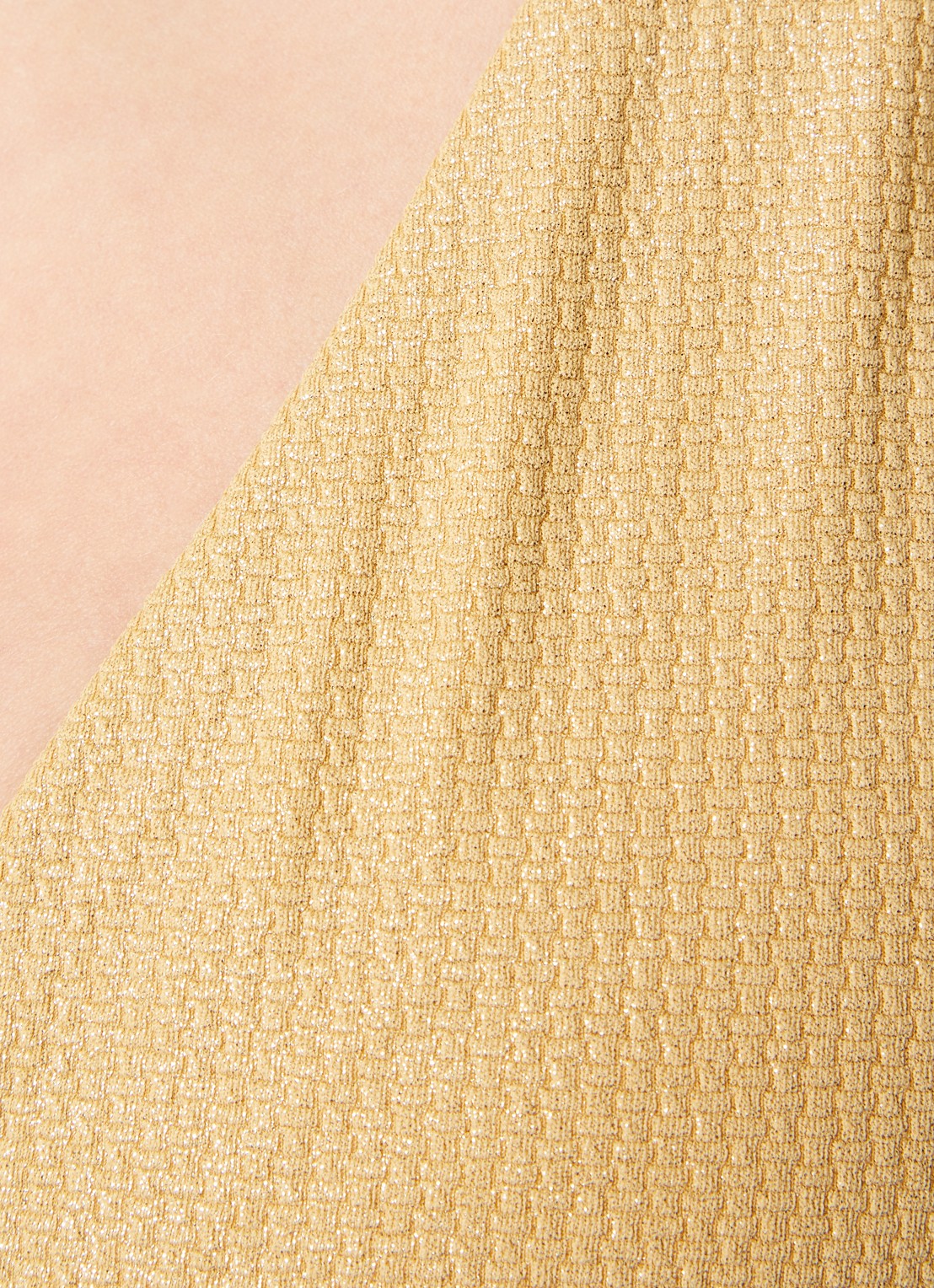 Cyell Golden Hour voorgevormd badpak met lurex - detail 4 mosterd
