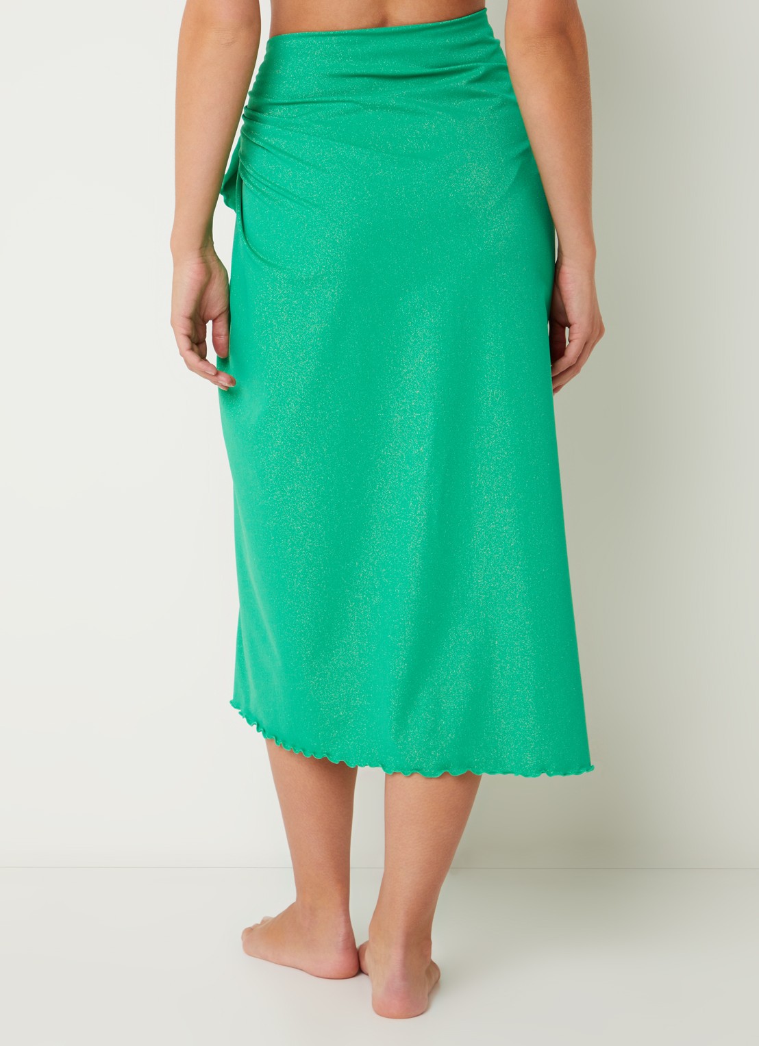 Cyell Pareo met lurex 109 x 100 cm - achterkant groen