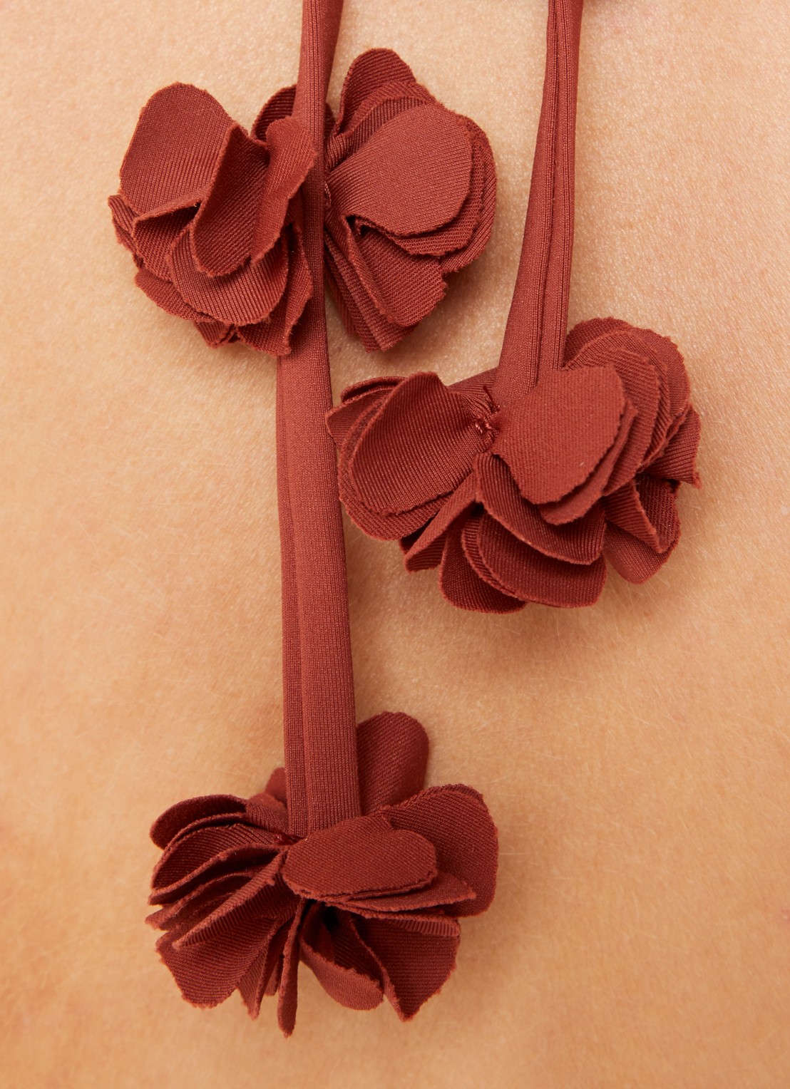 Cyell Triangel bikinitop met uitneembare vulling - detail 5 steenrood