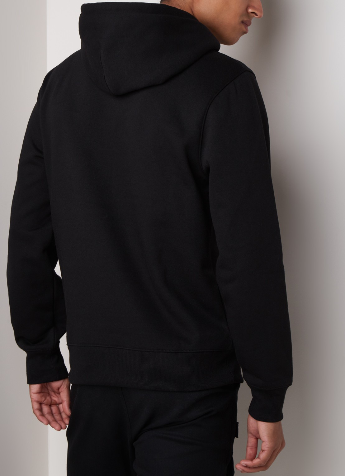 Daily Paper Alias hoodie met logoborduring - achterkant 2 zwart