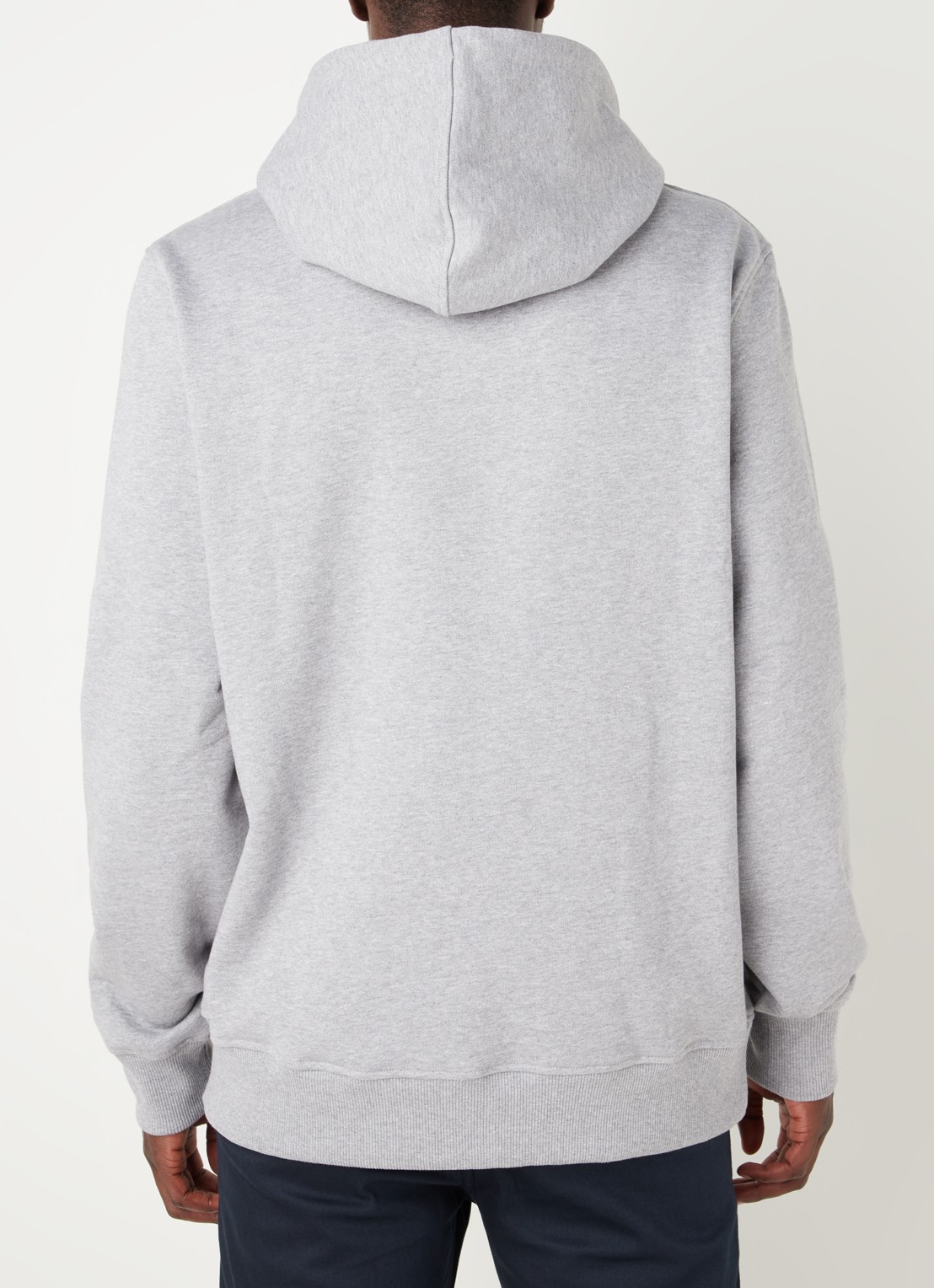 Daily Paper Alias hoodie met logoborduring - achterkant 3 grijs