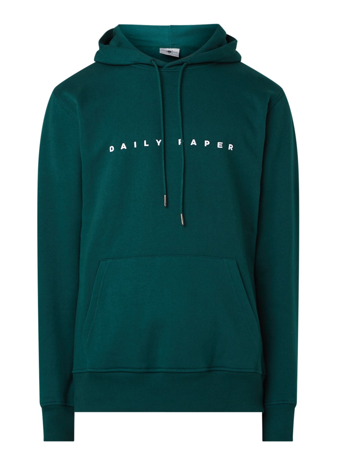 Daily Paper Alias hoodie met logoborduring - voorkant 4 groen