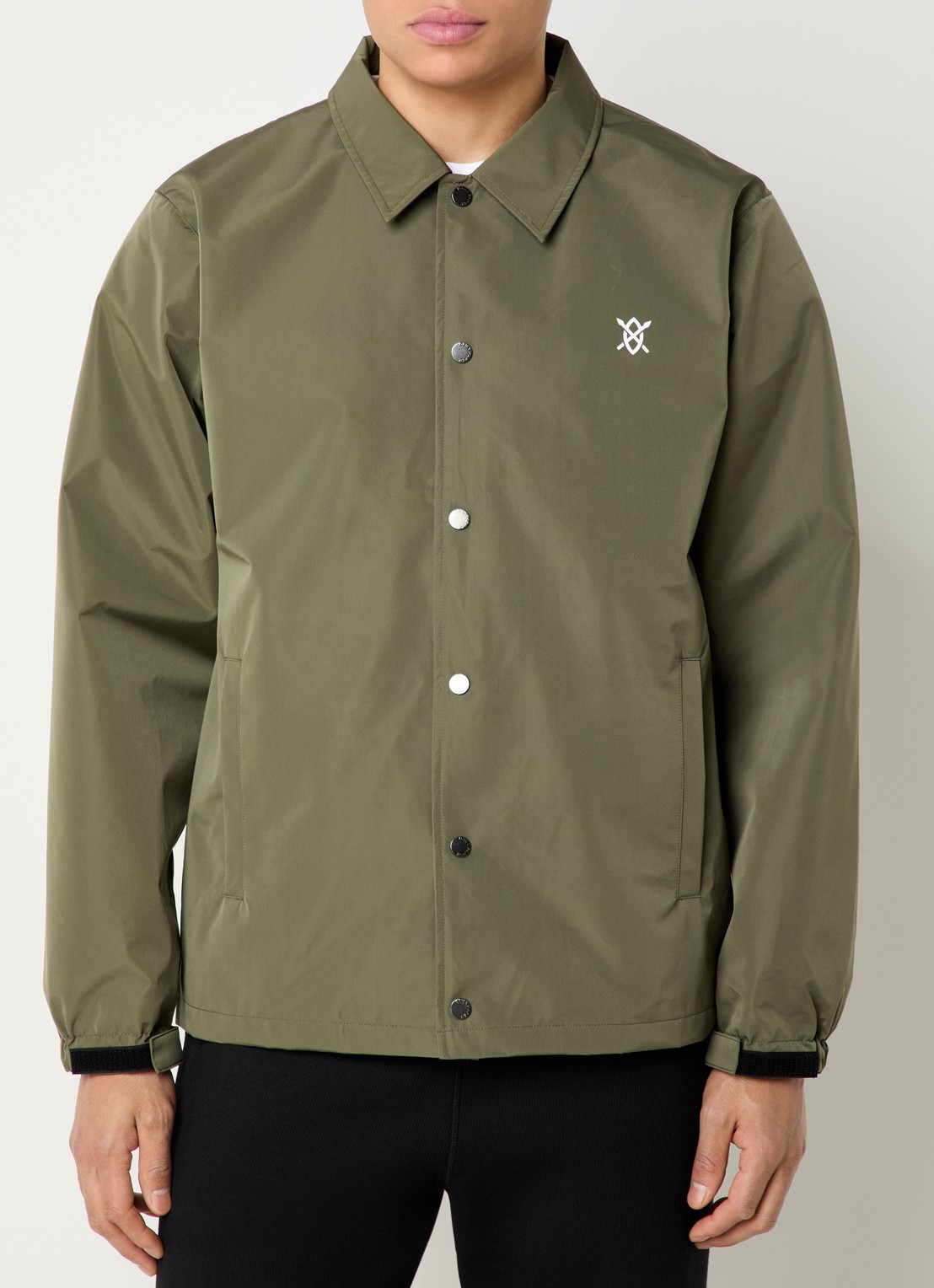 Daily Paper Alias jack met logo en steekzakken - detail khaki