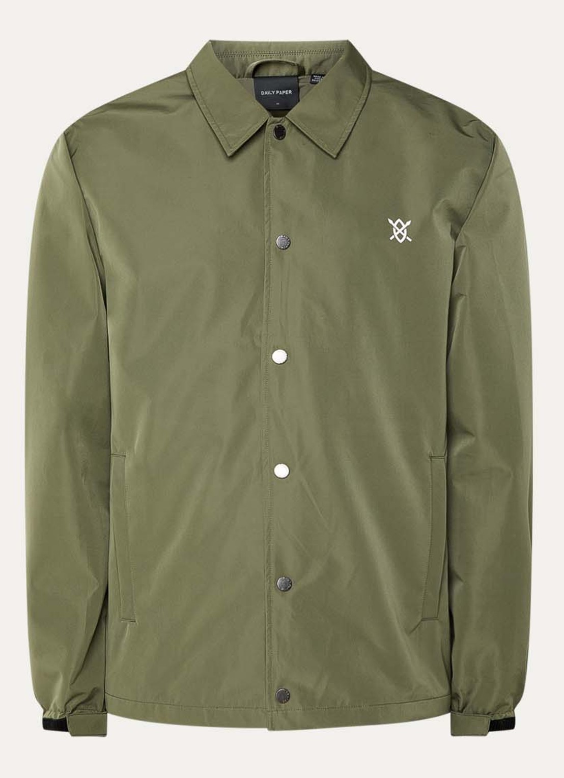 Daily Paper Alias jack met logo en steekzakken - voorkant 2 khaki