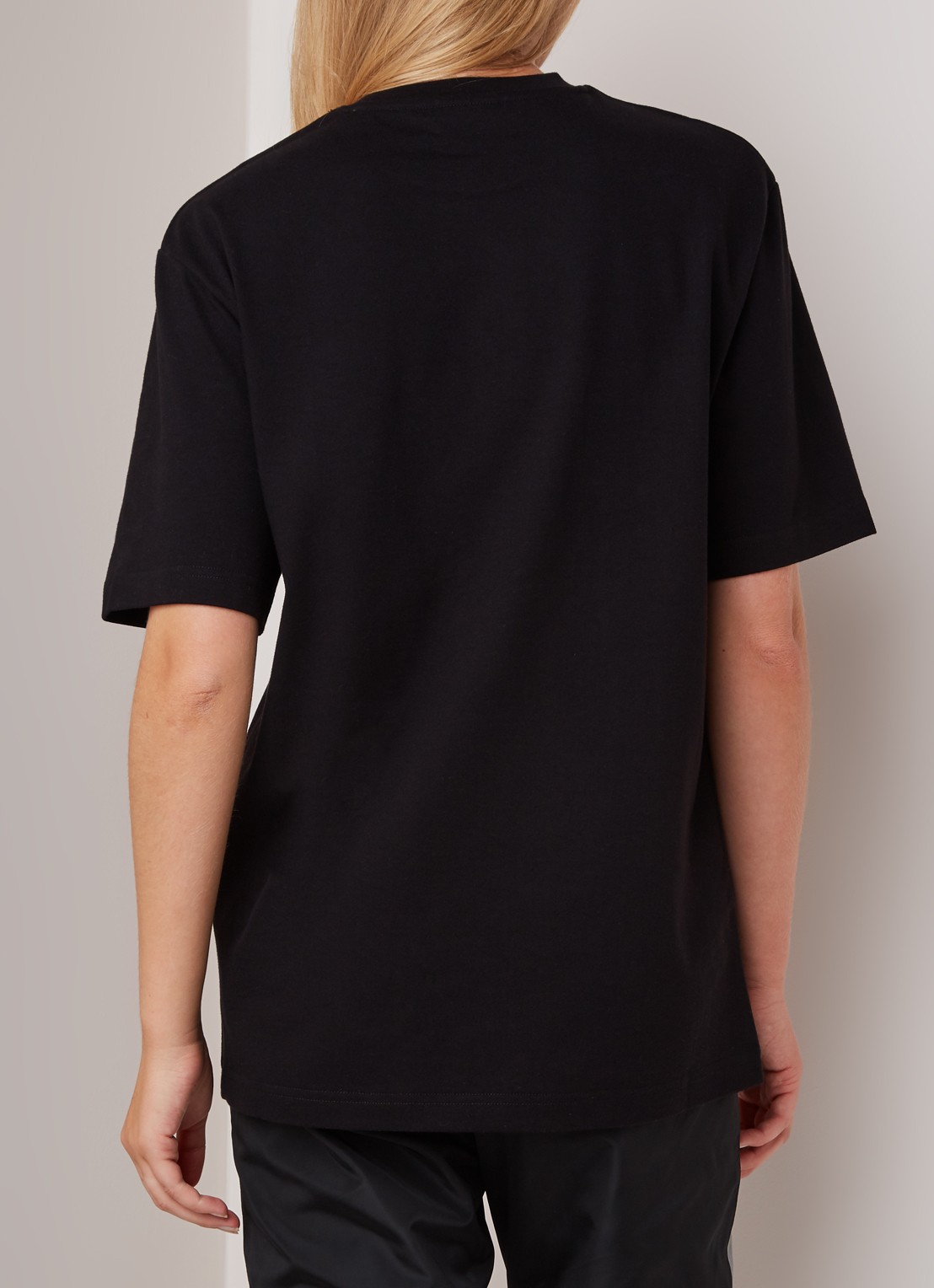 Daily Paper Alias oversized T-shirt met logoborduring - achterkant zwart