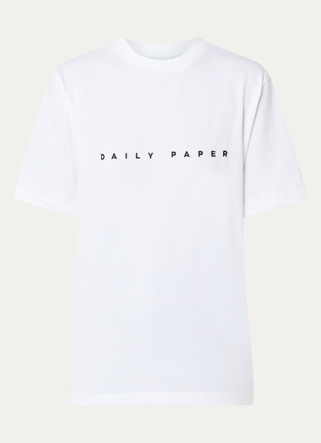 Daily Paper Alias oversized T-shirt met logoborduring - voorkant wit