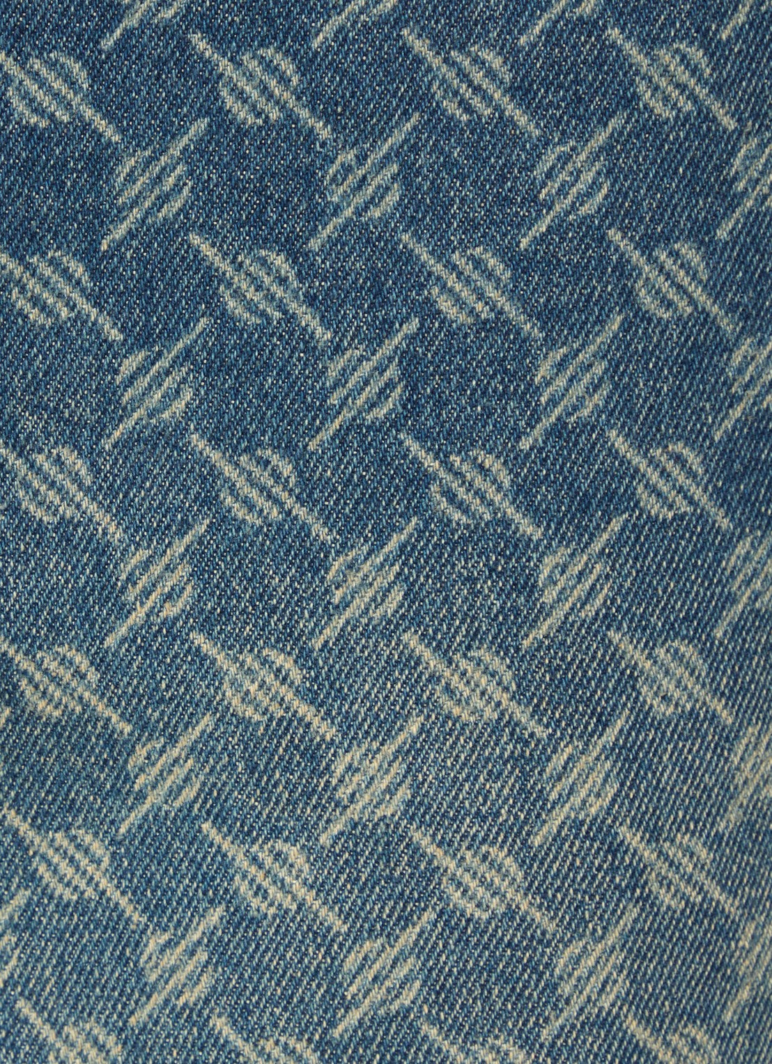 Daily Paper Amba mid waist straight leg jeans met logoprint  - detail 4 indigo