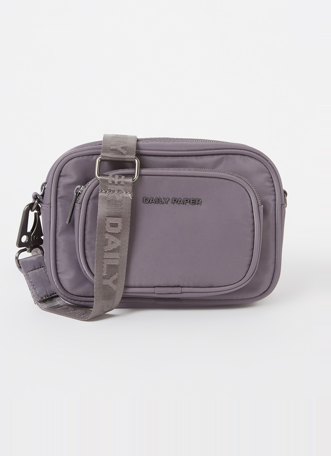 Daily Paper Crossbodytas met logo - voorkant 4 grijs