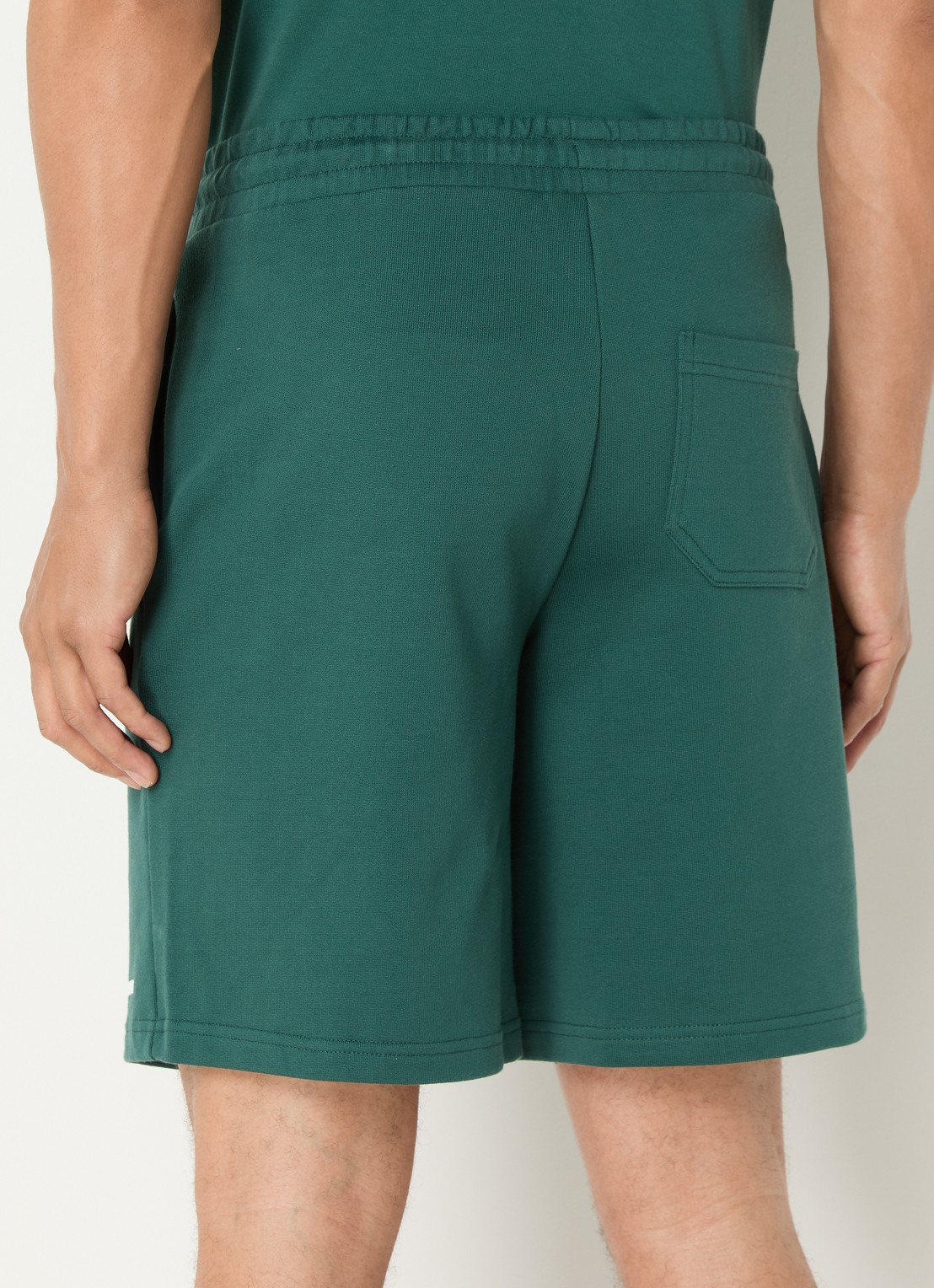 Daily Paper Dais straight fit korte joggingbroek met logo - achterkant 2 groen