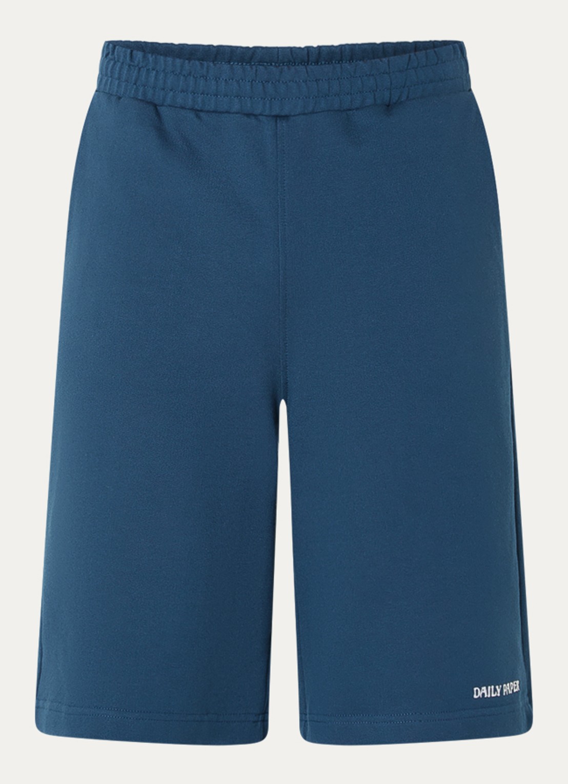 Daily Paper Dias loose fit korte broek met logo - voorkant petrol