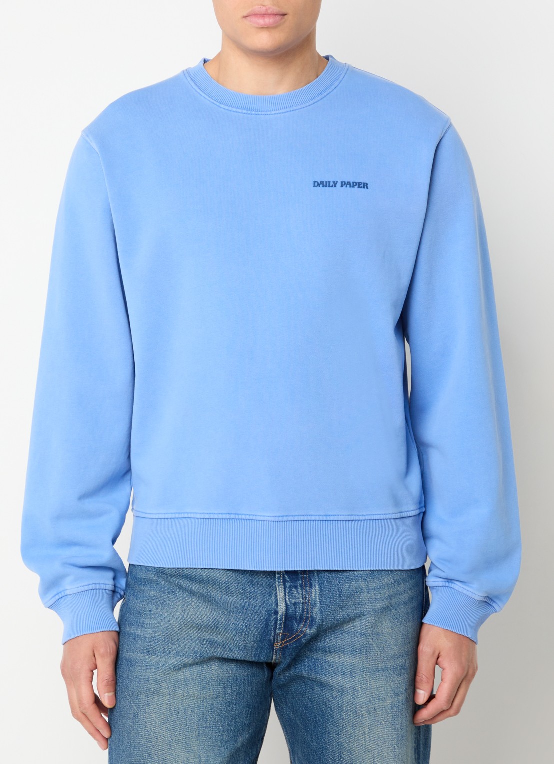 Daily Paper Dias sweater met logo - detail 4 blauw