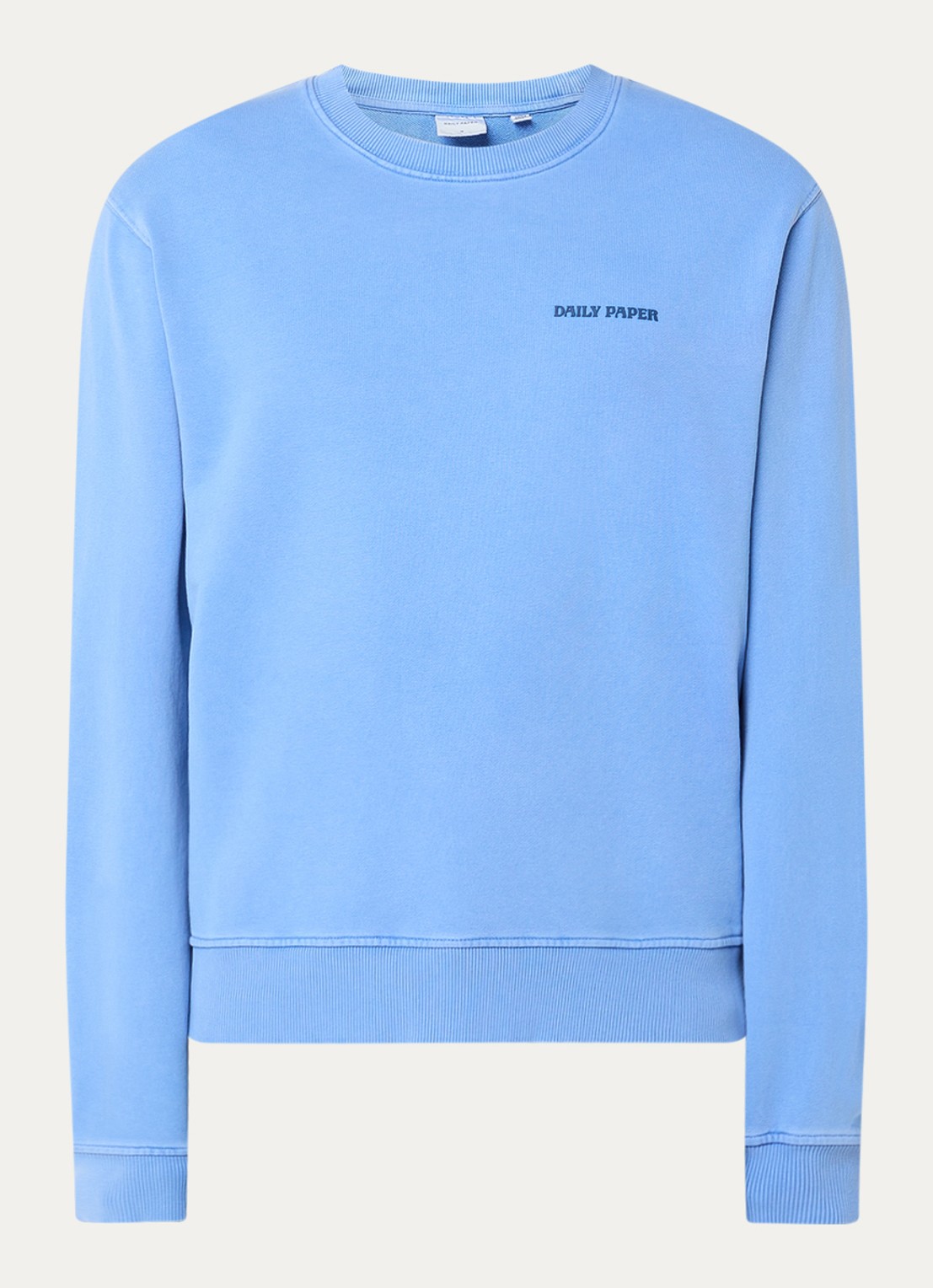 Daily Paper Dias sweater met logo - voorkant blauw