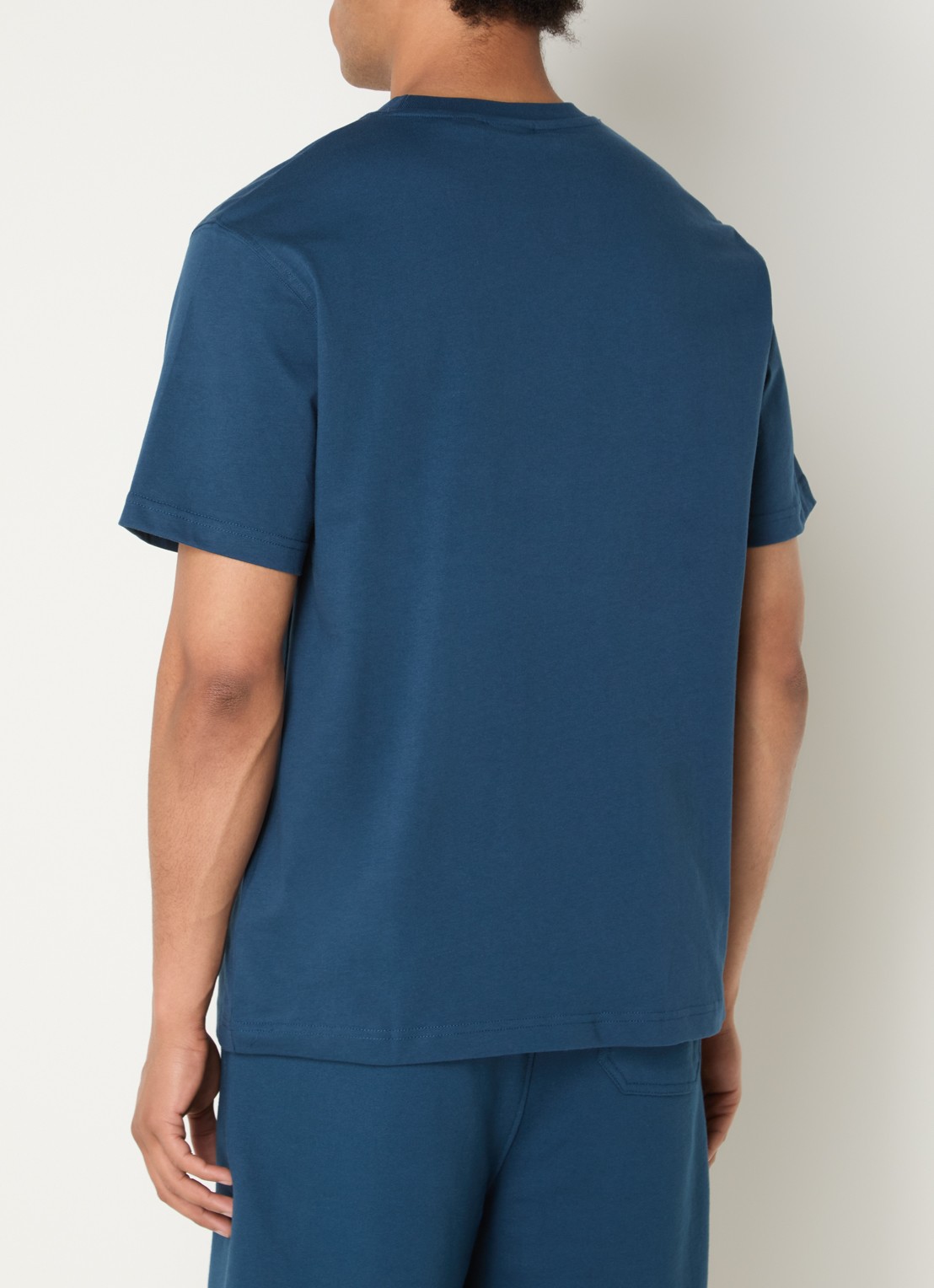 Daily Paper Dias T-shirt met logo - achterkant 4 donkerblauw