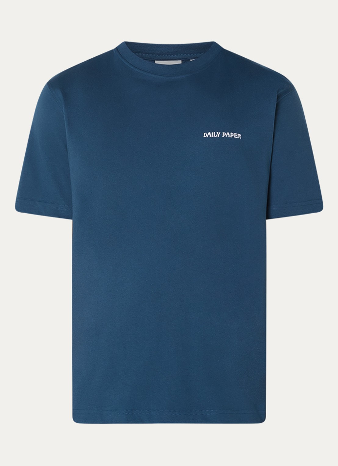 Daily Paper Dias T-shirt met logo - voorkant 2 donkerblauw