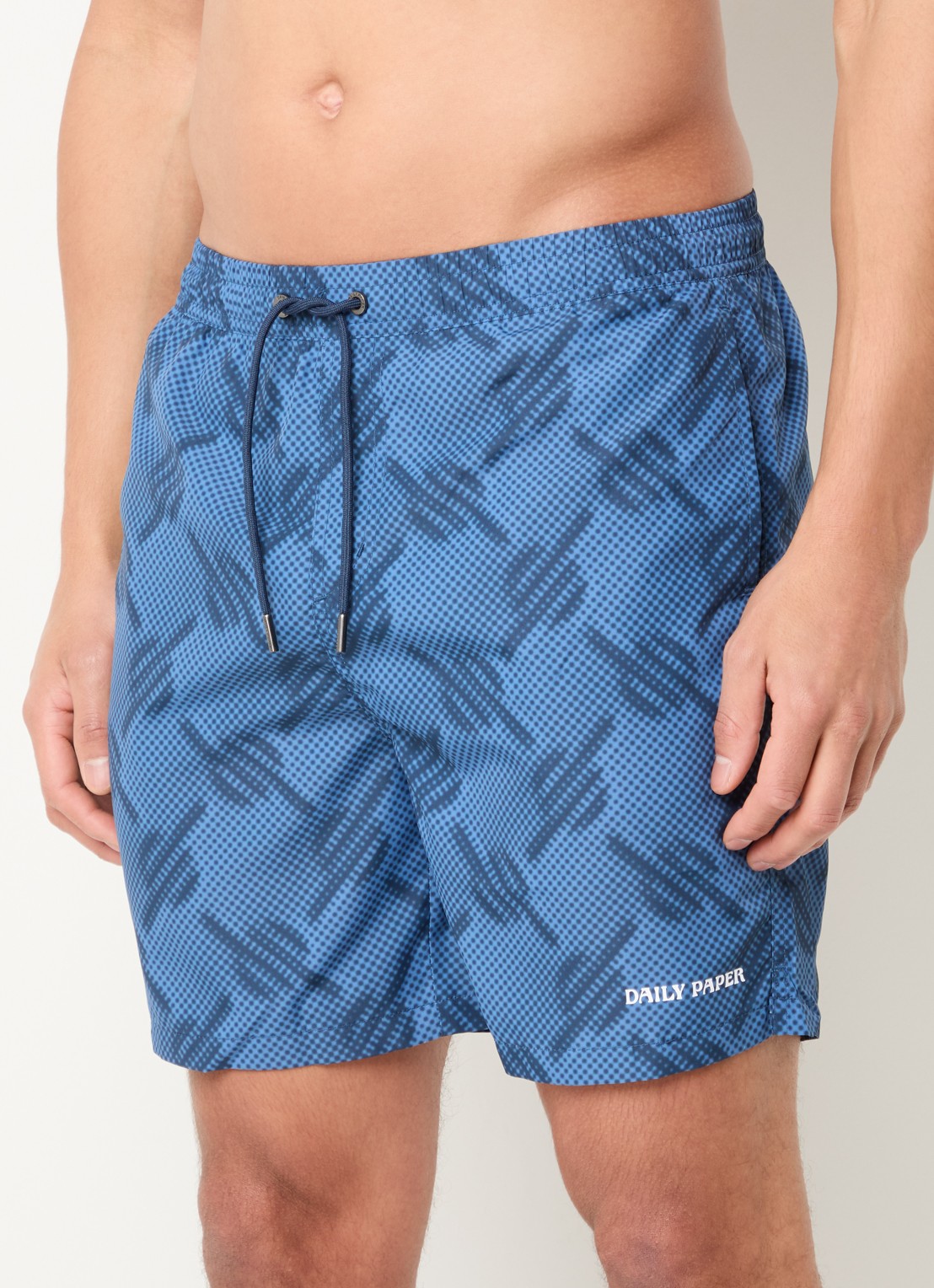 Daily Paper Dotted zwemshorts met stippenprint - detail blauw