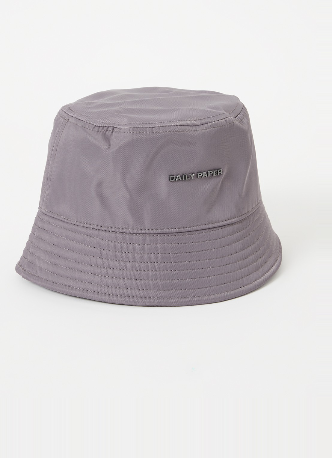 Daily Paper E bucket hoed met logo - voorkant 2 taupe