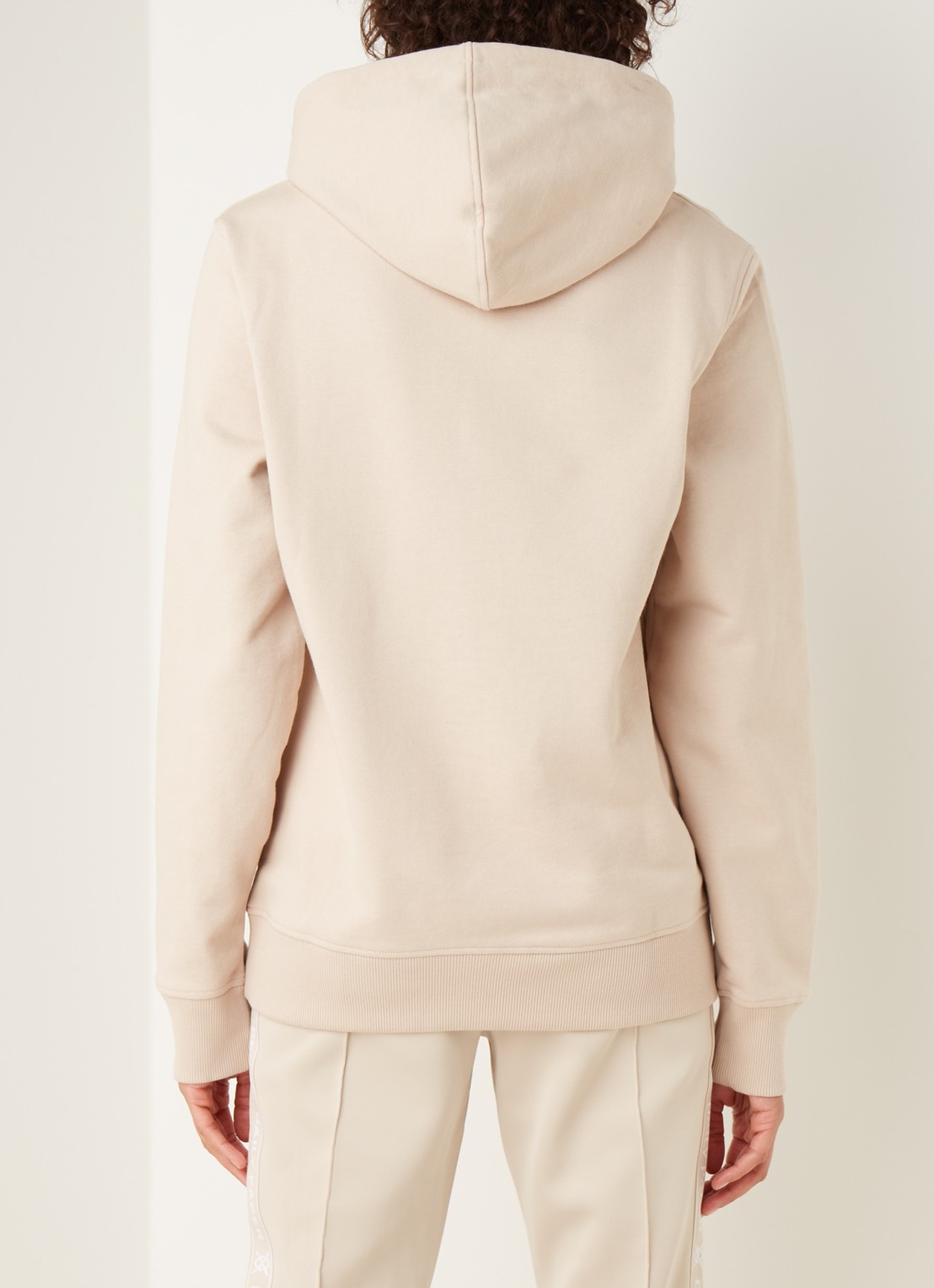Daily Paper Elias hoodie met logoborduring - achterkant beige