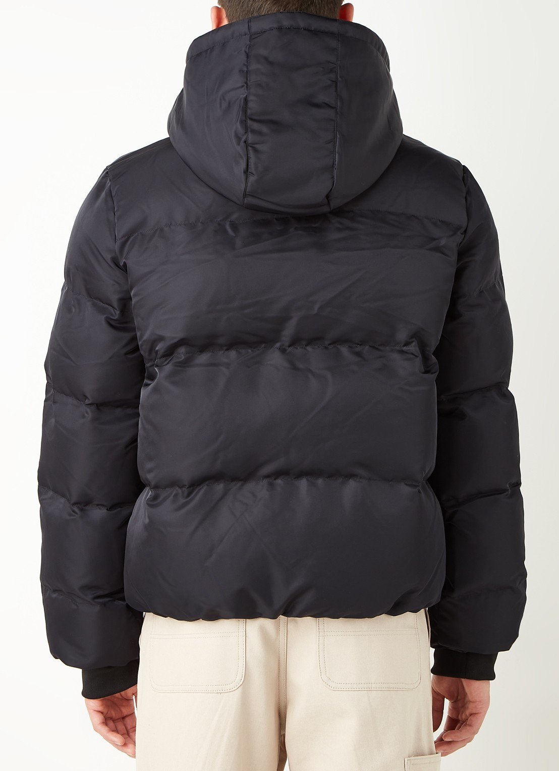 Daily Paper Epuffa puffer jack met afneembare capuchon - achterkant 4 zwart
