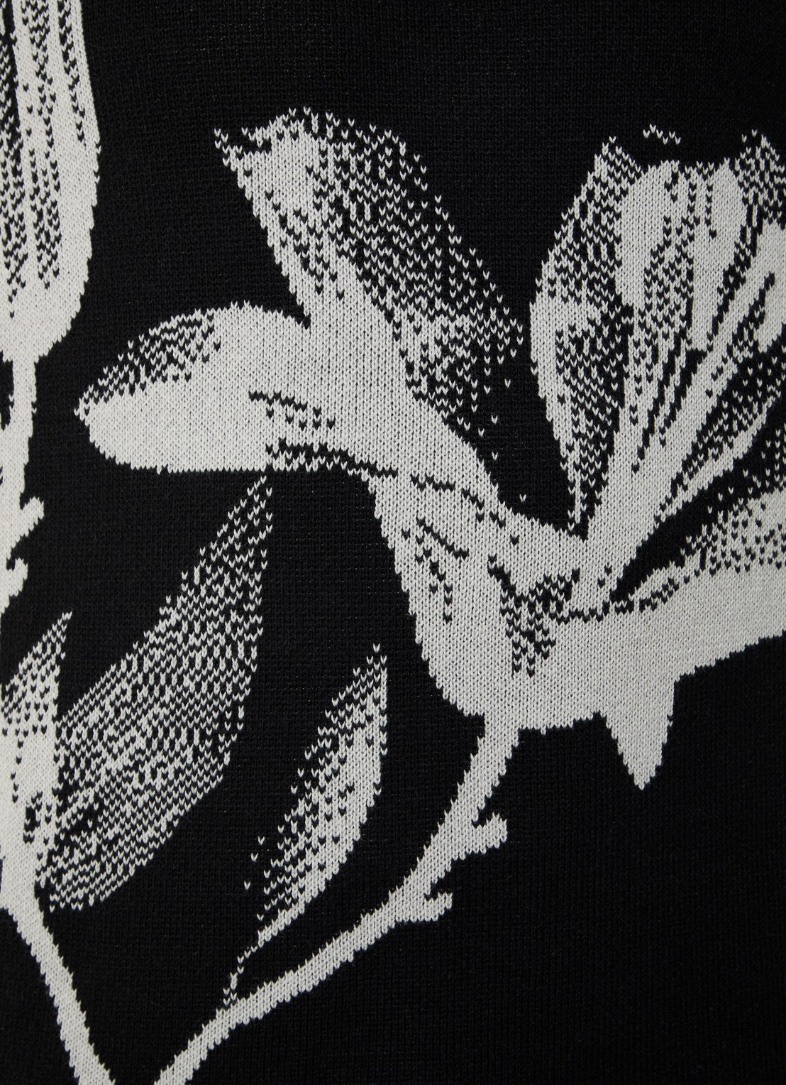 Daily Paper Fijngebreide spencer met ingebreid patroon - detail 2 zwart