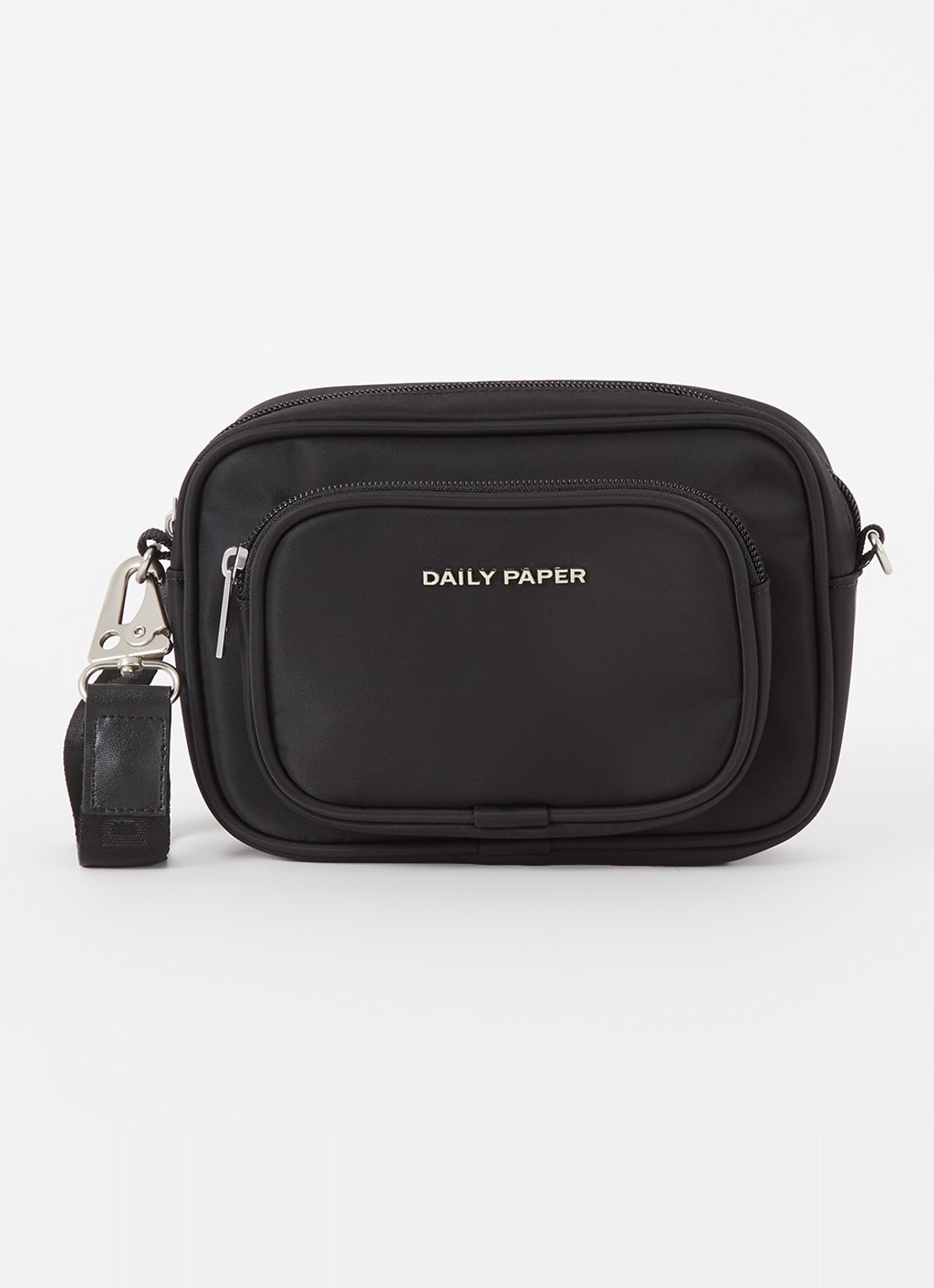 Daily Paper Hamea crossbodytas met logo - voorkant 4 zwart