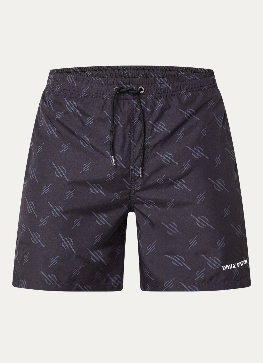 Daily Paper Irregular zwemshort met grafische print - voorkant 2 zwart
