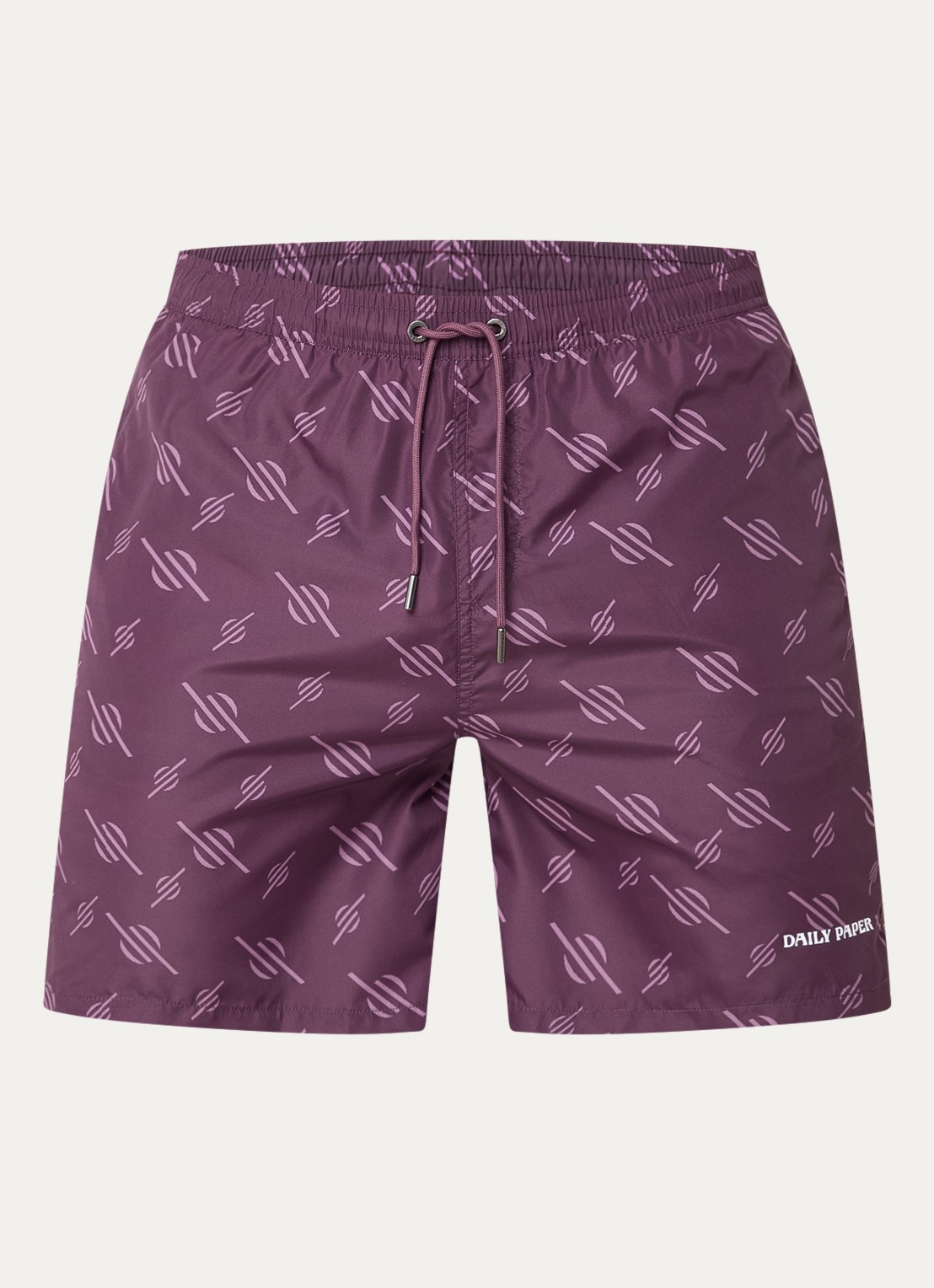 Daily Paper Irregular zwemshort met grafische print - voorkant 2 paars