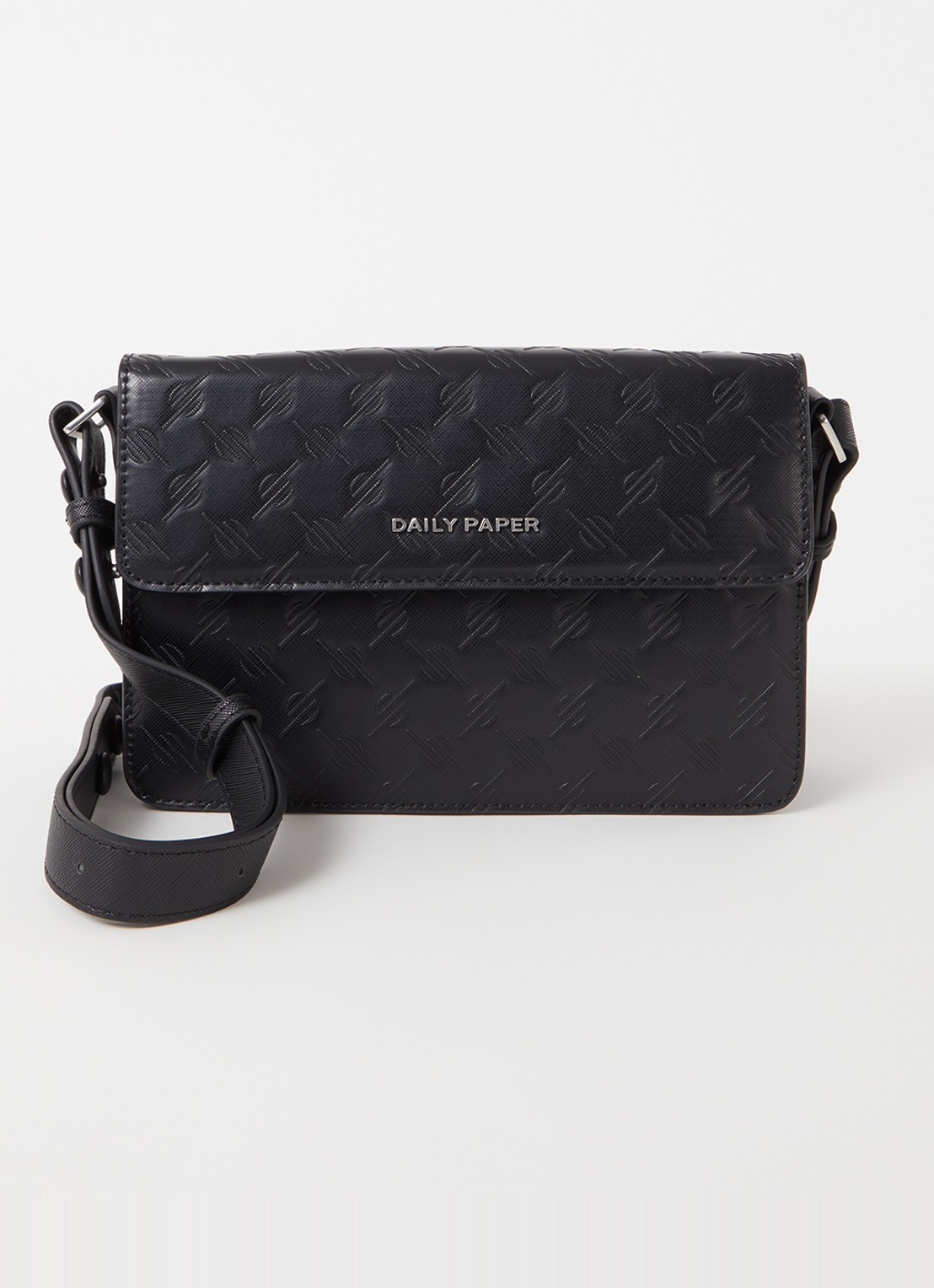 Daily Paper Meru crossbodytas met logoprint - voorkant zwart
