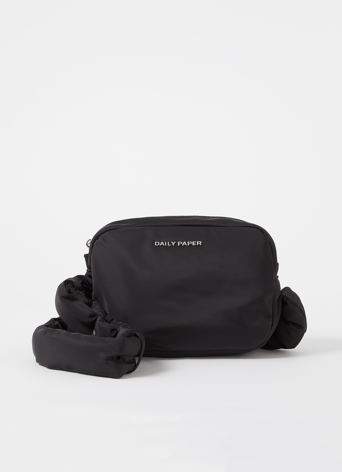 Daily Paper Mohi crossbodytas met verstelbare schouderriem  - voorkant 4 zwart