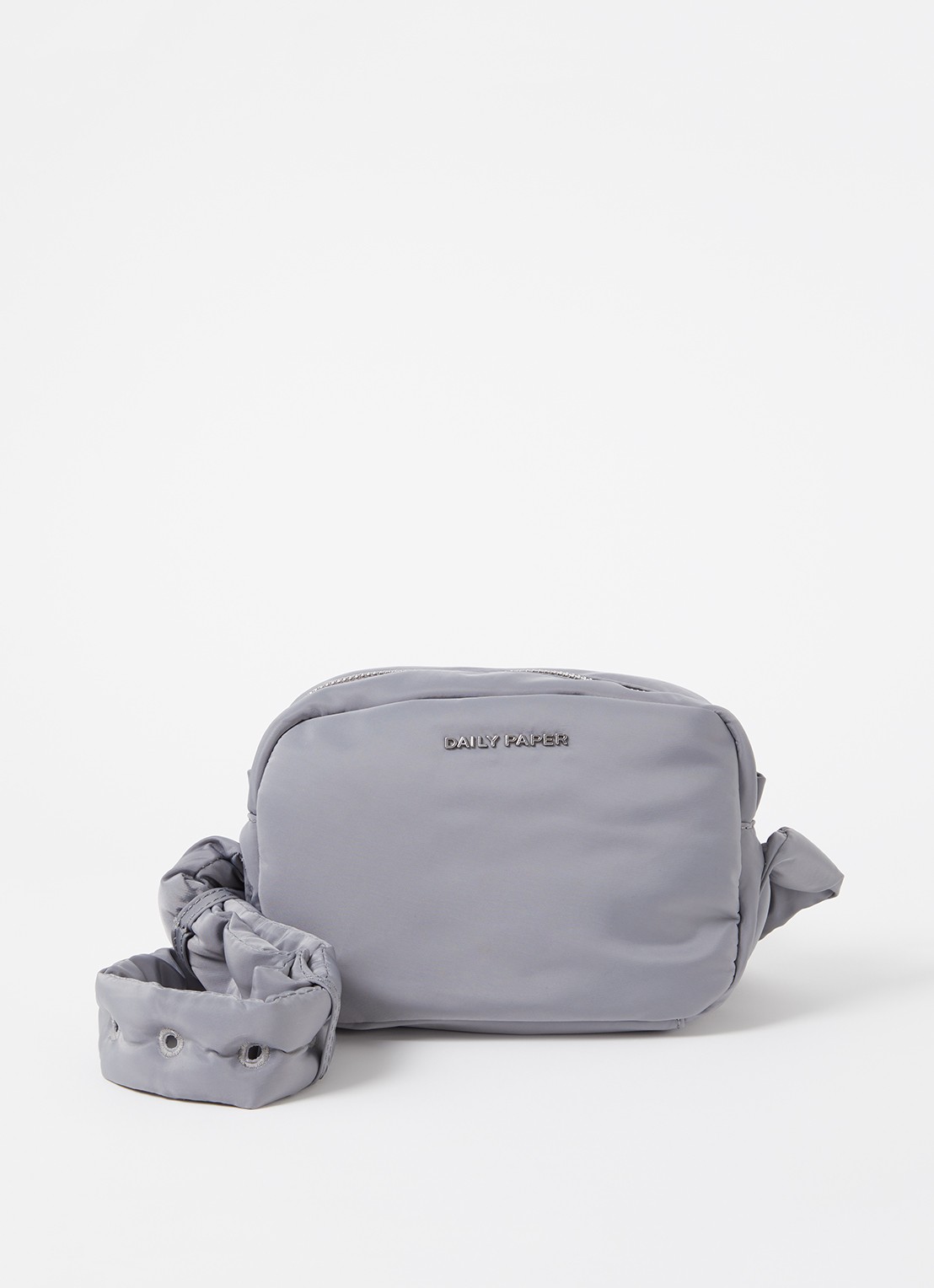 Daily Paper Mohi crossbodytas met verstelbare schouderriem  - voorkant 4 grijs
