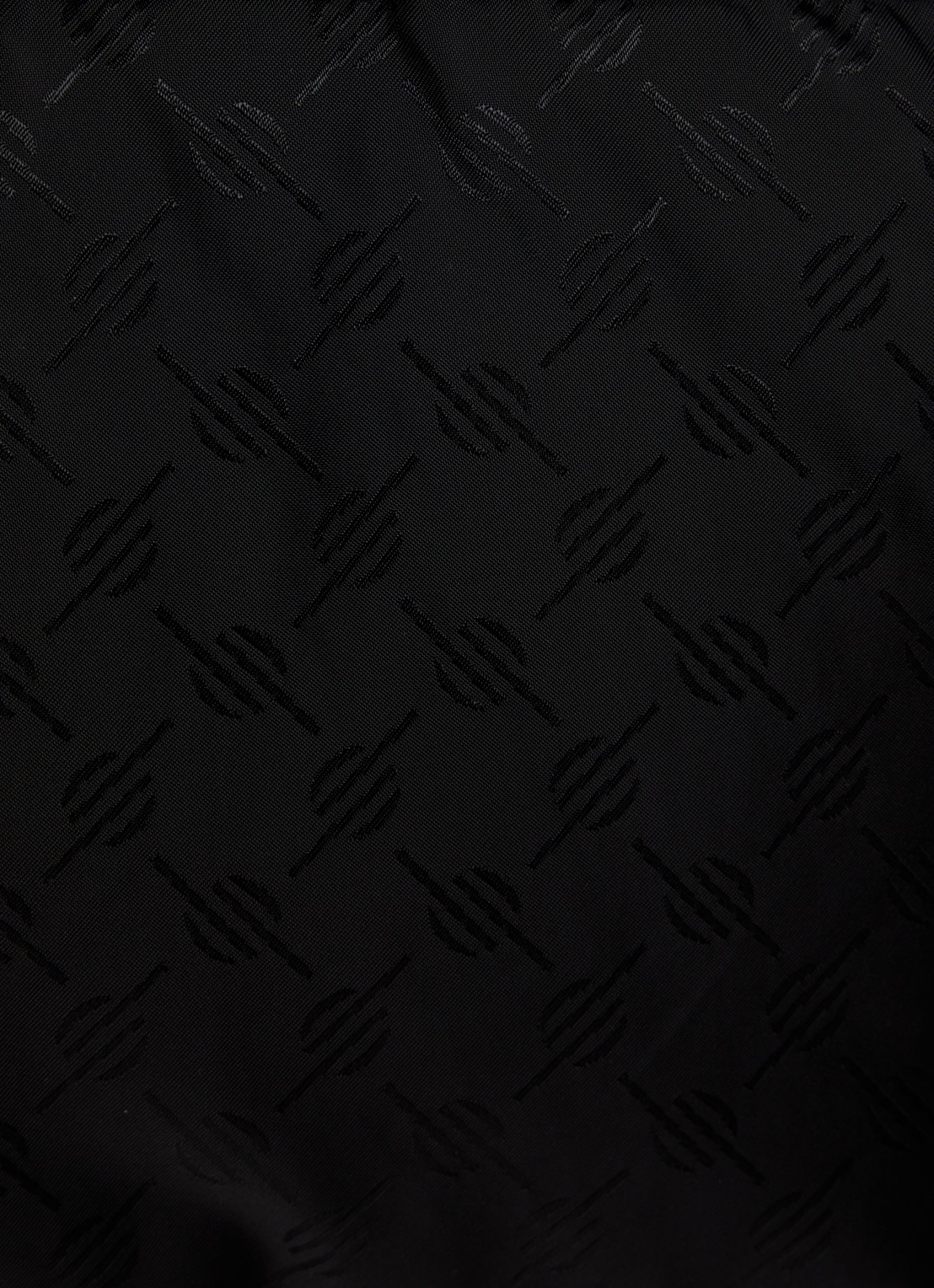 Daily Paper Monogram puffer jack met afneembare capuchon en logoprint - detail 3 zwart