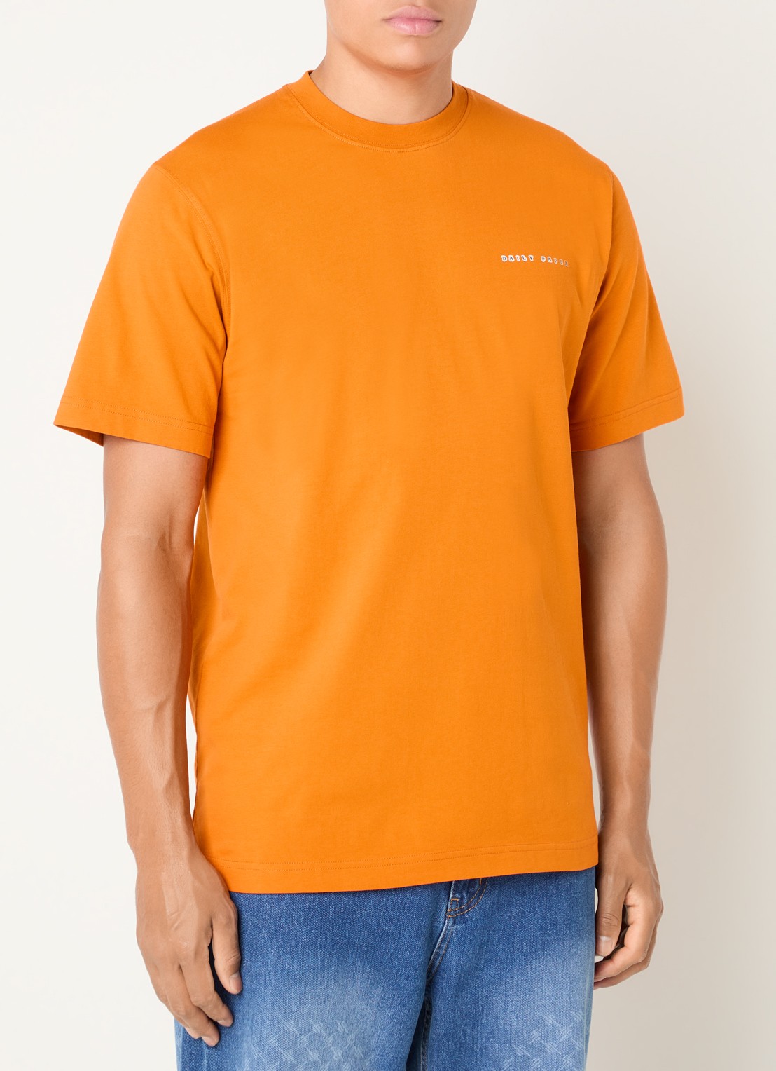 Daily Paper Origami T-shirt met logo- en backprint - achterkant 2 orange
