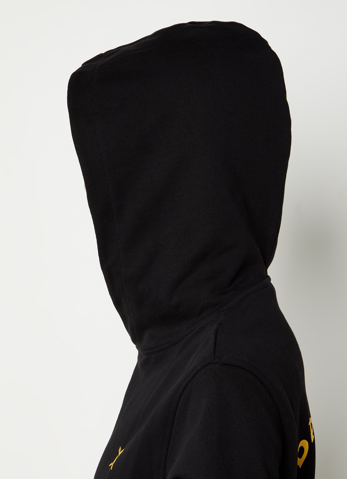Daily Paper Paisy hoodie van biologisch katoen met logo- en backprint - detail 4 zwart
