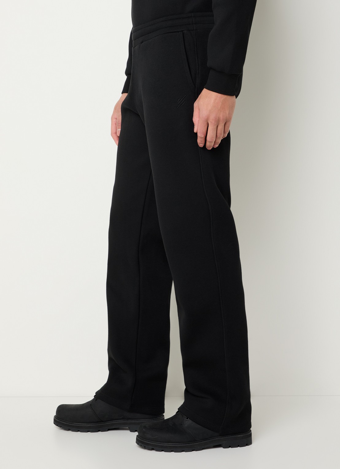 Daily Paper Straight fit joggingbroek met steekzakken - detail 5 zwart