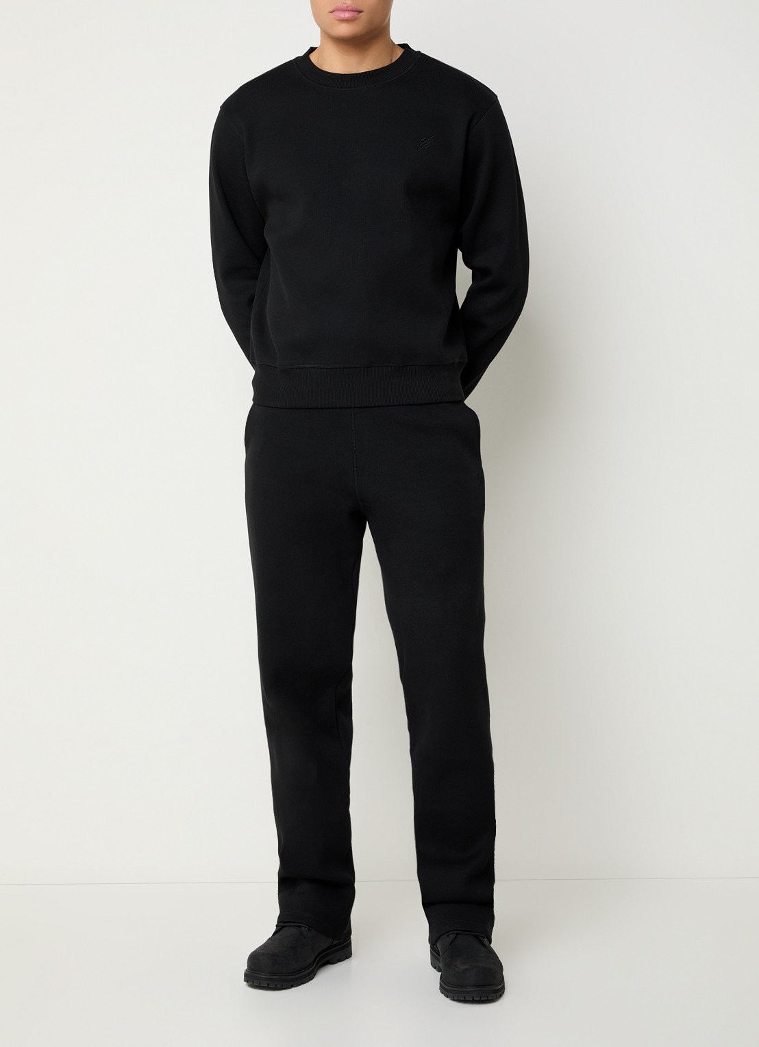 Daily Paper Sweater met logoborduring - voorkant 2 zwart