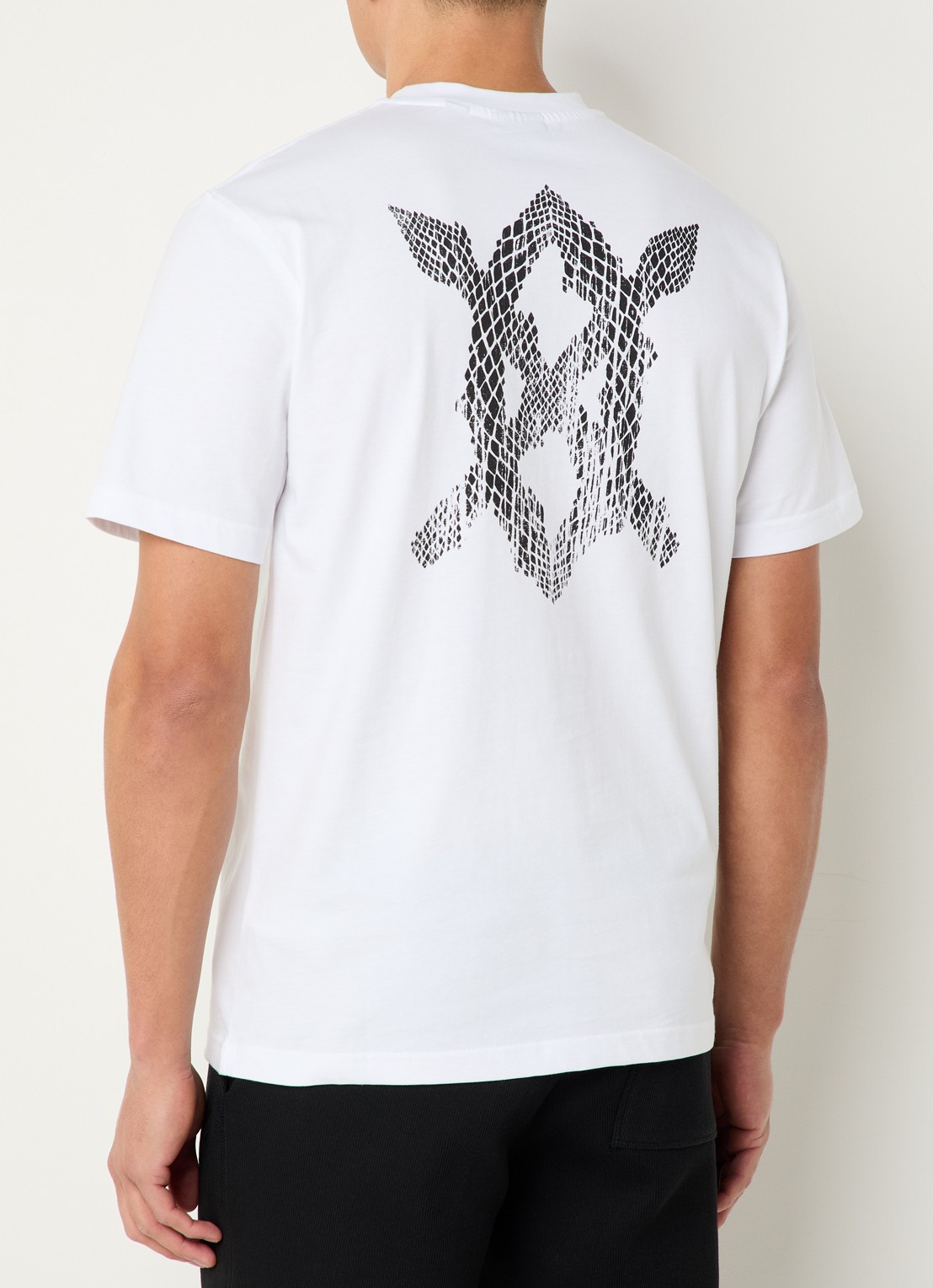 Daily Paper T-shirt met logo- en backprint - detail 4 wit