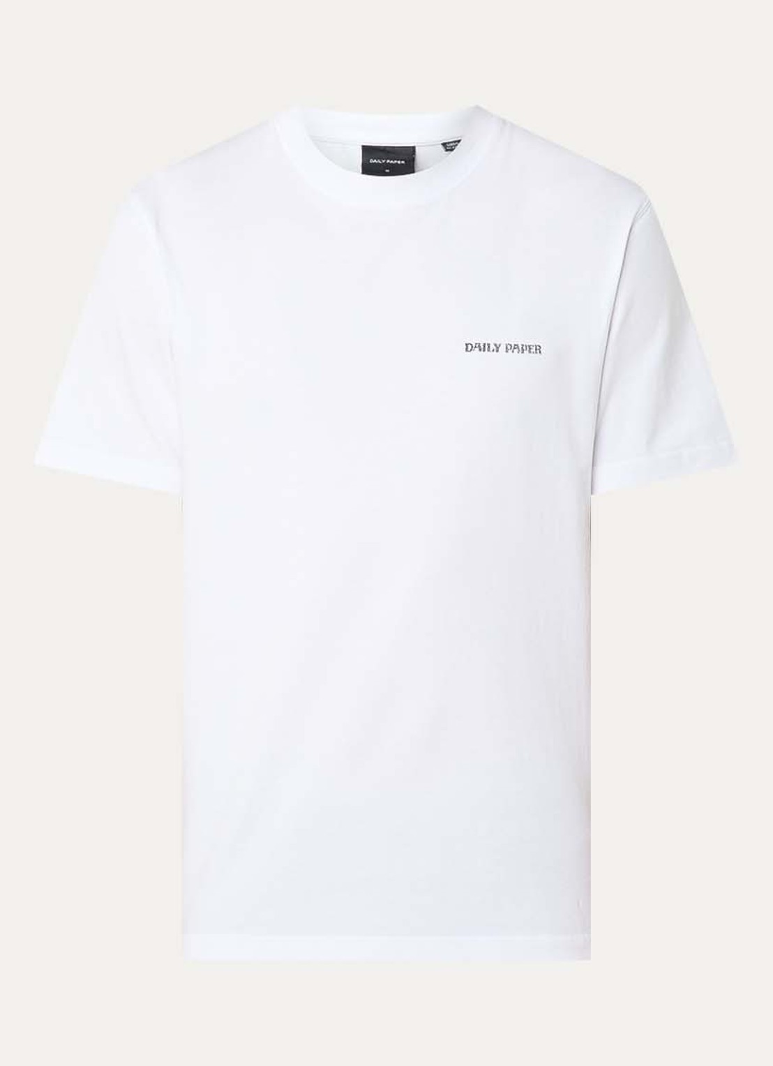 Daily Paper T-shirt met logo- en backprint - voorkant wit