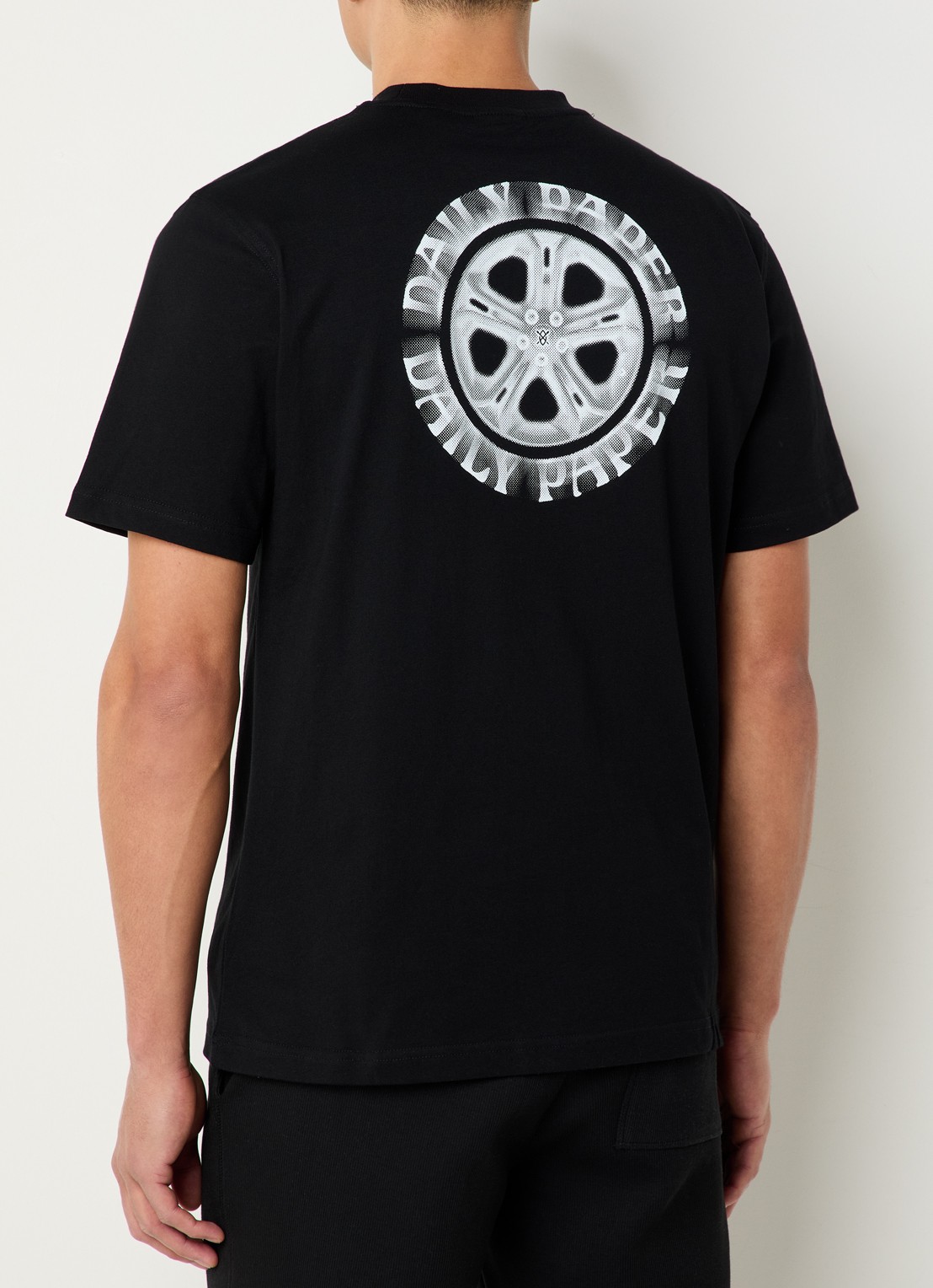 Daily Paper T-shirt met logo en ronde hals - detail 4 zwart