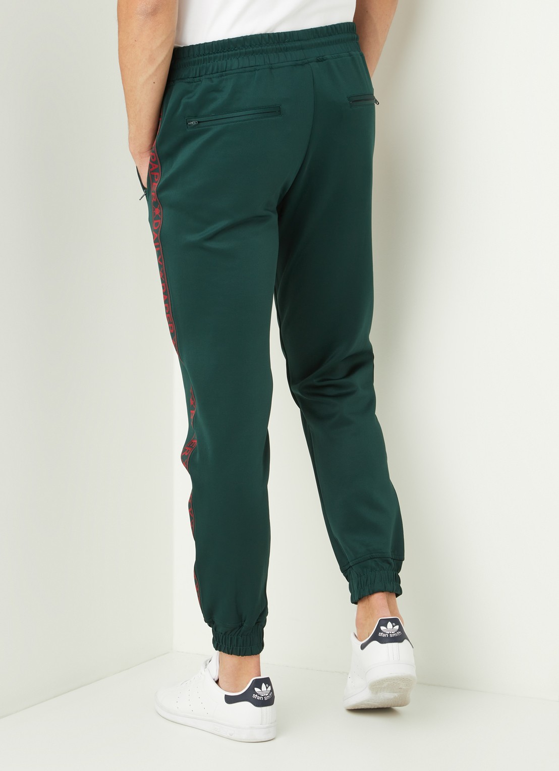 Daily Paper Tapered fit joggingbroek met logoband - achterkant 5 groen