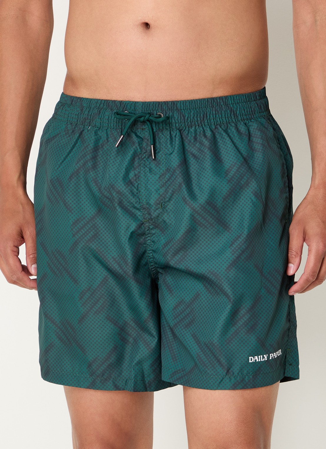 Daily Paper Zwemshorts met logo en steekzakken - detail 4 groen