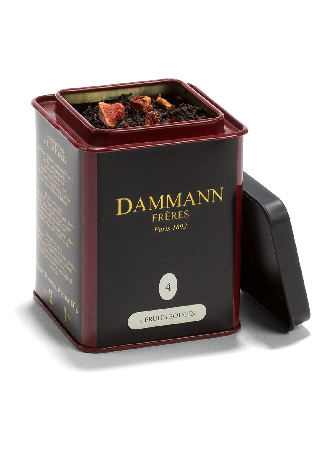 DAMMANN Frères 4 Fruits Rouges losse thee 100 gram - voorkant undefined