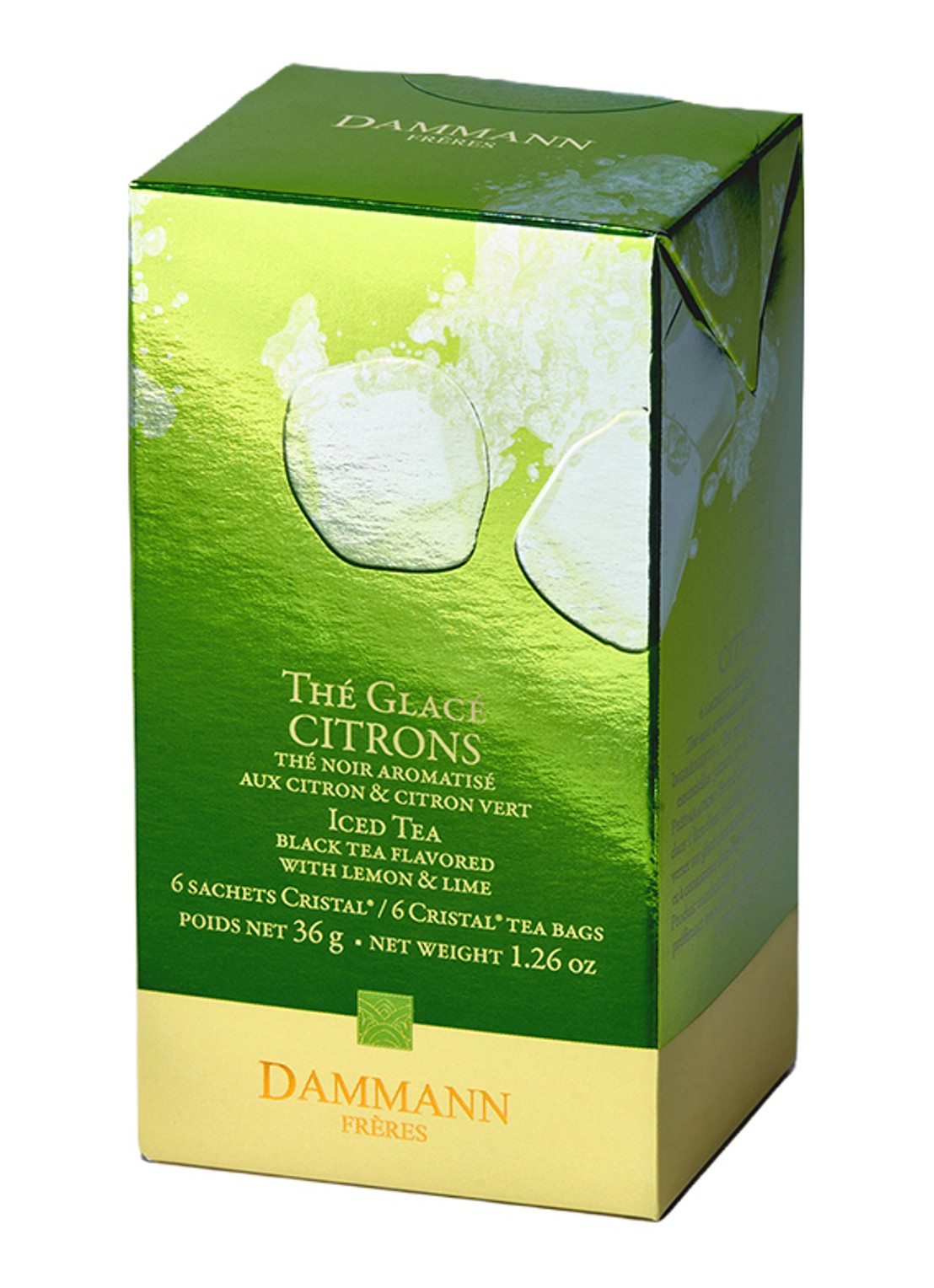 DAMMANN Frères Ice Tea Citrons theezakjes 6 x 30 gram - voorkant undefined